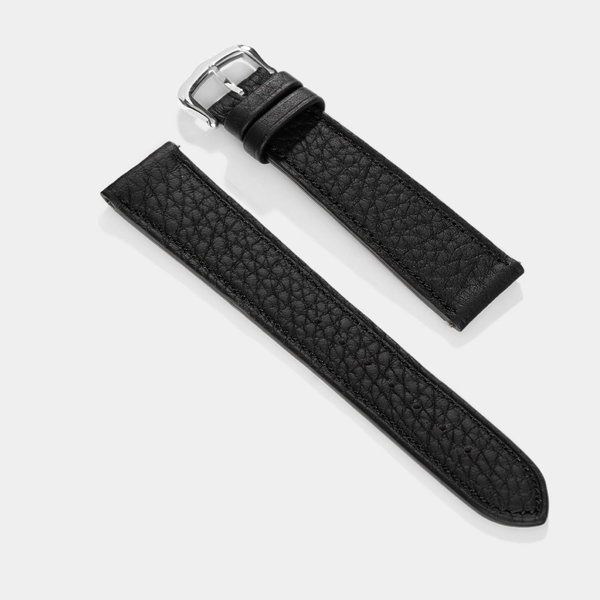 Horlogeband voor Cartier Tank Must (2021-2024) - The Thin Taurillon Black