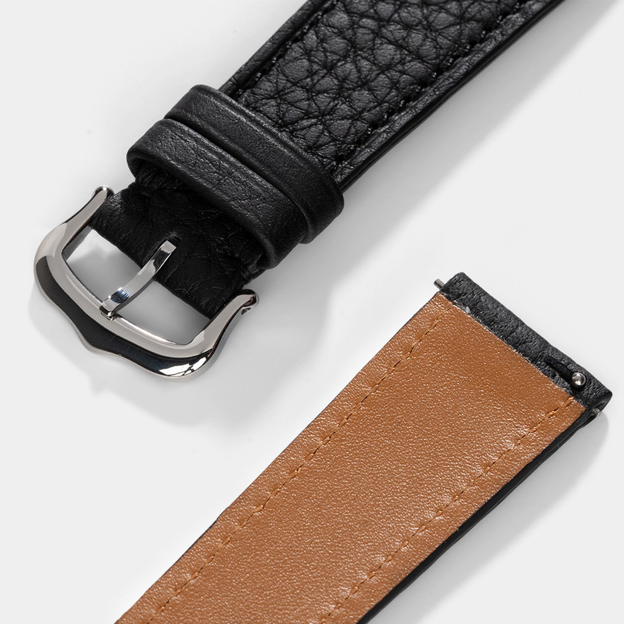 Horlogeband voor Cartier Tank Must (2021-2024) - The Thin Taurillon Black