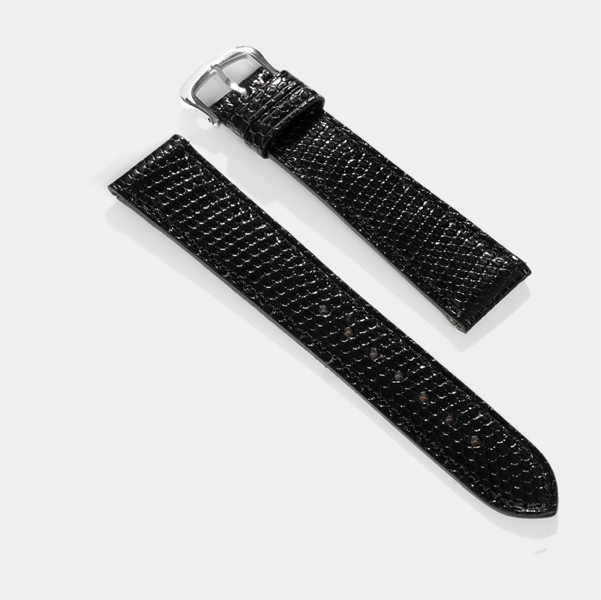 Horlogeband voor Cartier Tank Must (2021-2024) - The Slim Black Lizard