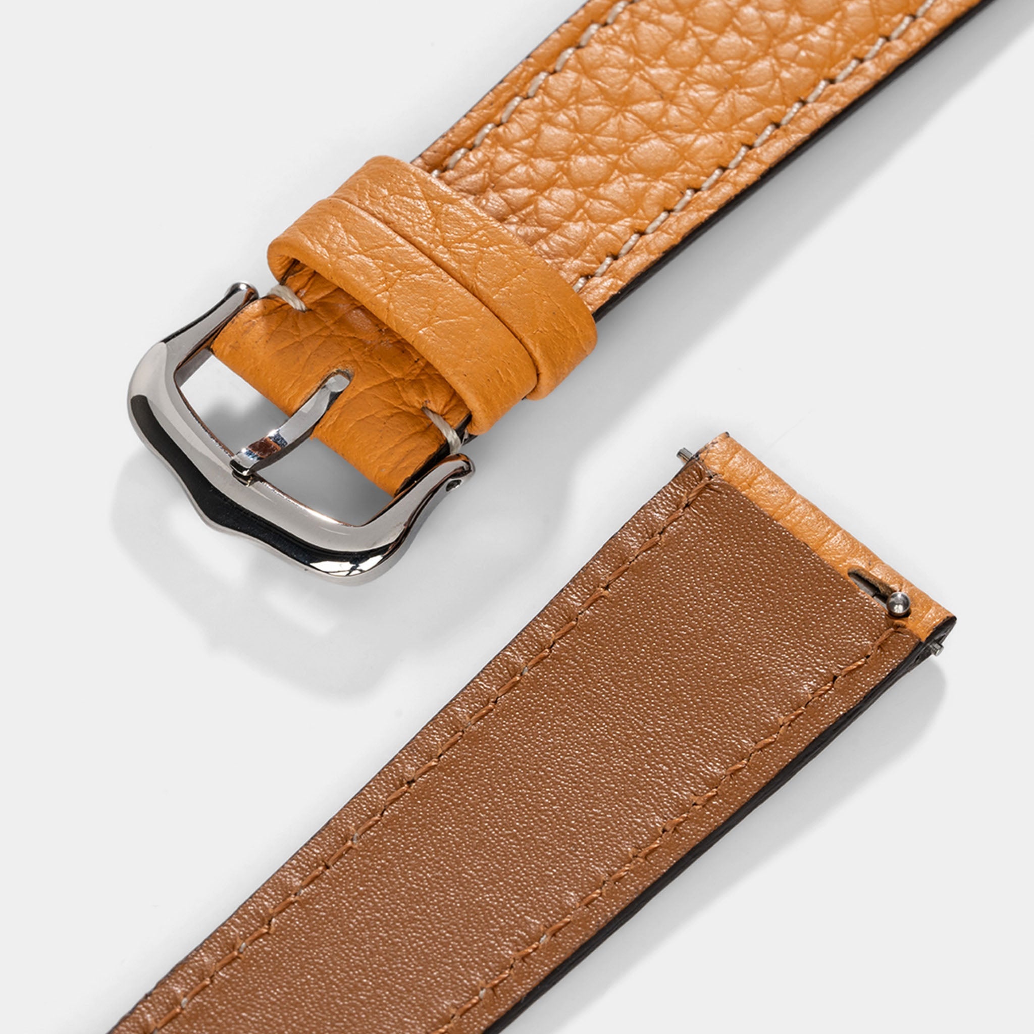 Horlogeband voor Cartier Tank Must (2021-2024) - The Taurillon Moutarde