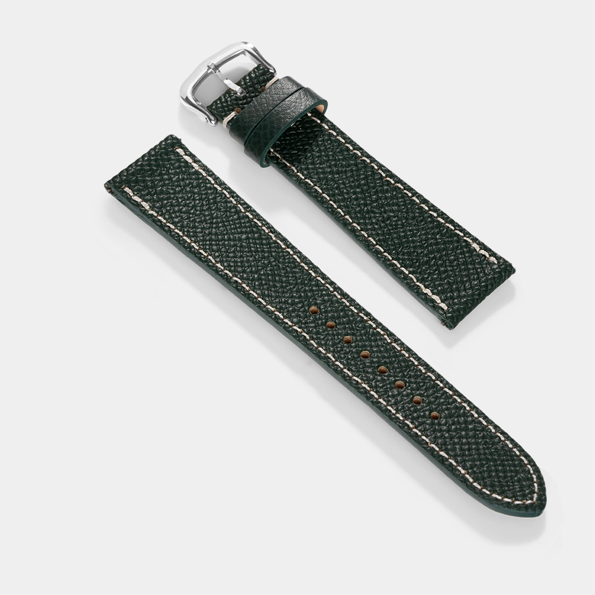 Horlogeband voor Cartier Tank Must (2021-2024) - The Marston Calf Dark Green