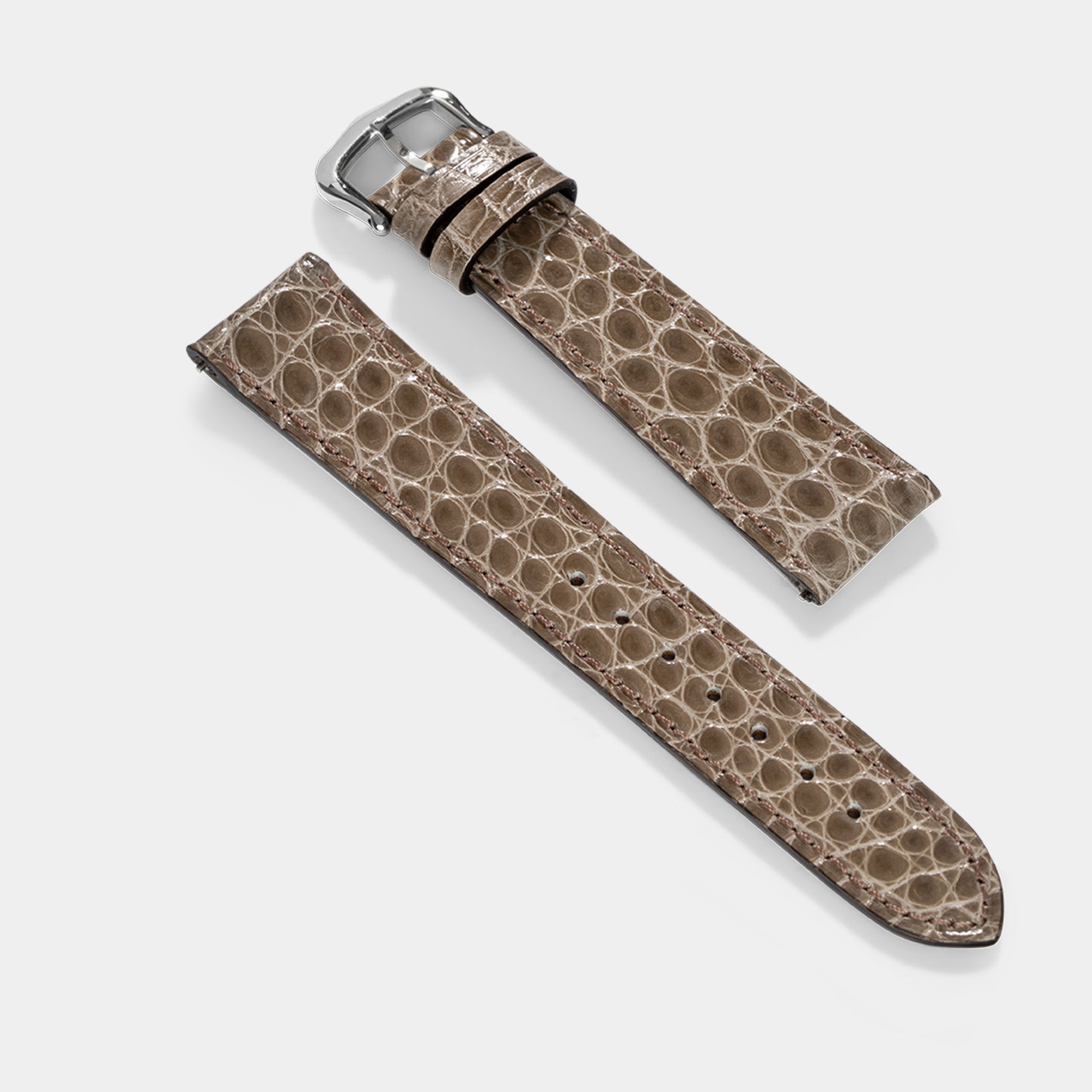 Horlogeband voor Cartier Tank Must (2021-2024) - The Taupe Alligator