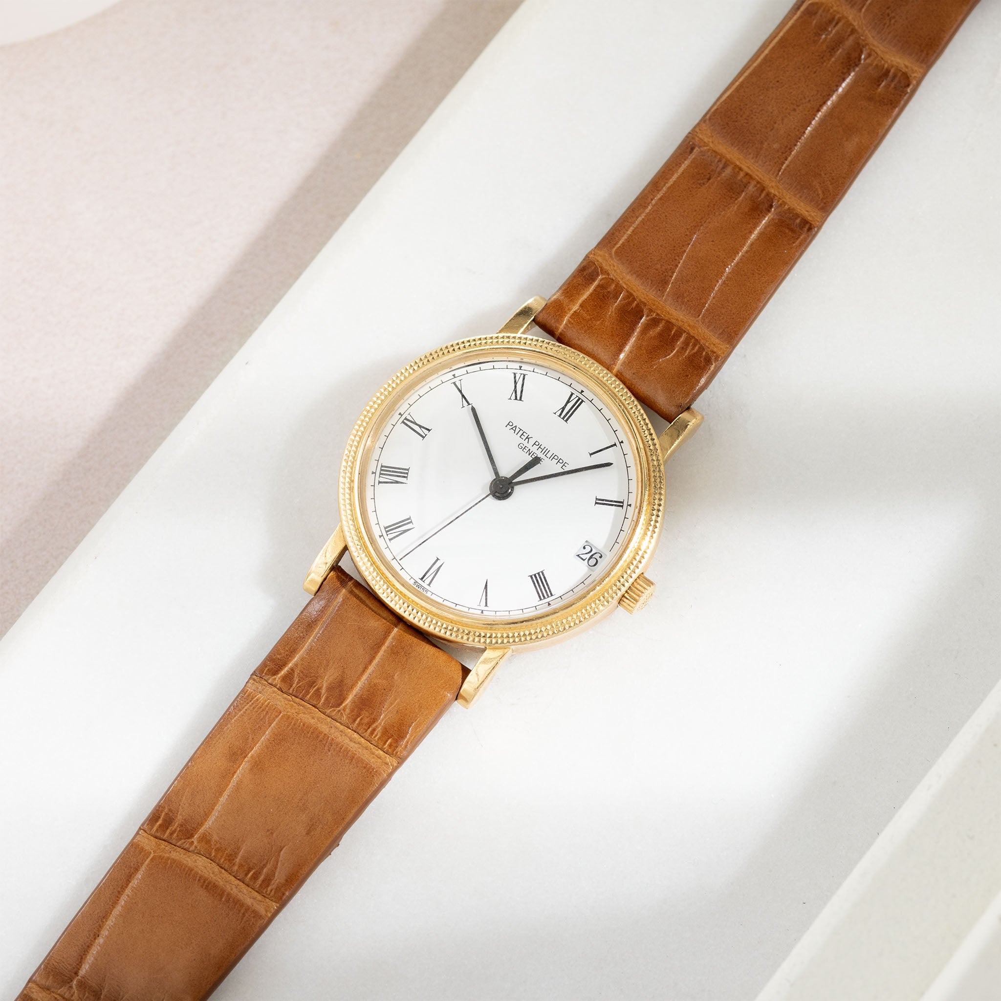 Strap for the Patek Philippe Calatrava - Honey Double-Sided Alligator