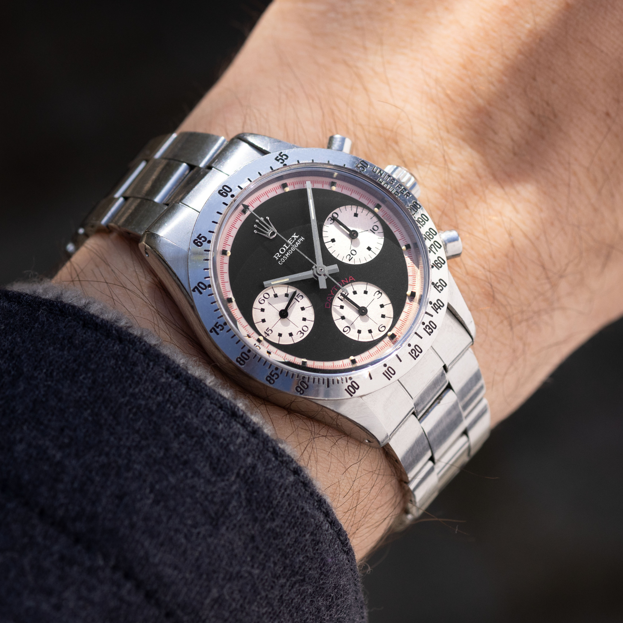 Rolex Cosmograph Daytona 6262 Black Tri-Color Paul Newman dial with Rolex service paper