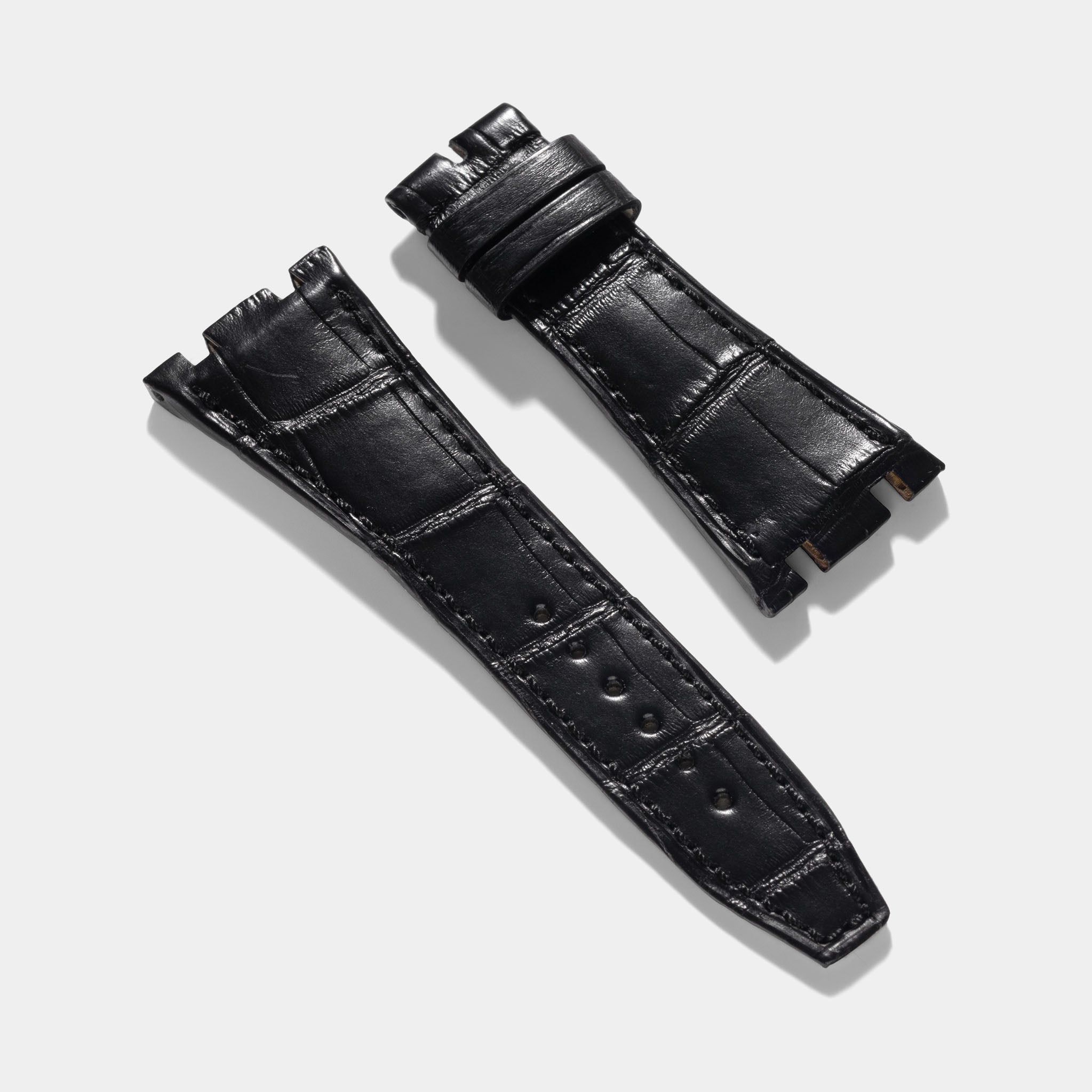 Premium Black Alligator Leather Watch Strap for Audemars Piguet Royal
