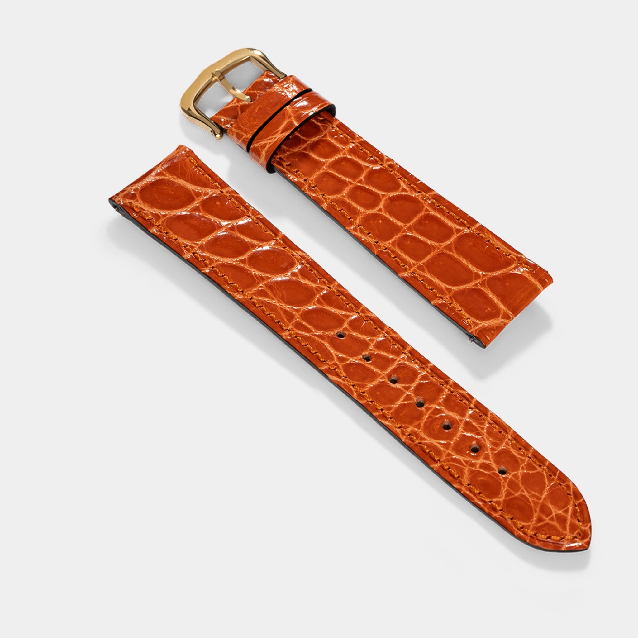 Horlogeband voor Cartier Tank Louis (2021-2024) - The Orange Alligator