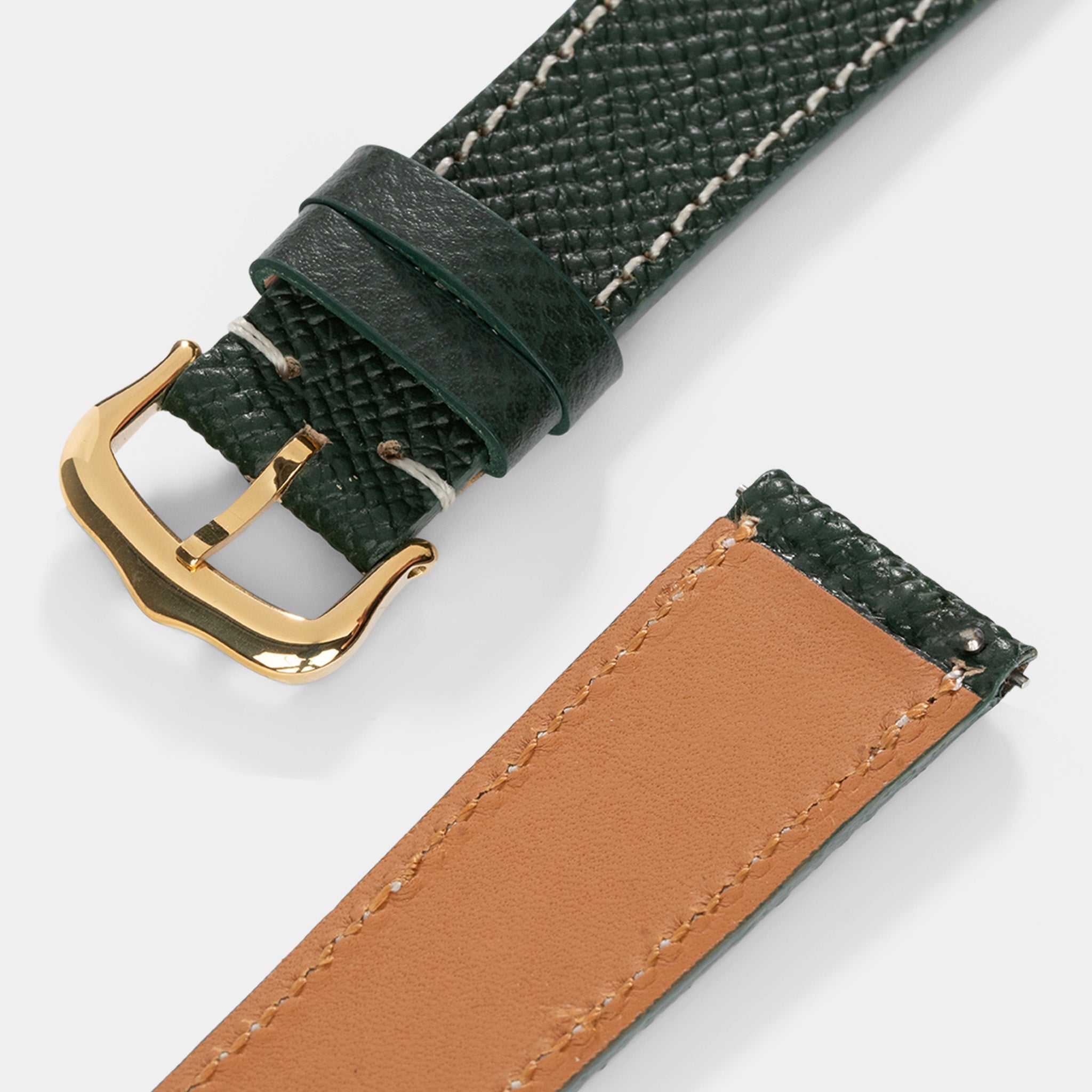 Horlogeband voor Cartier Tank Louis (2021-2024) - The Marston Calf Dark Green