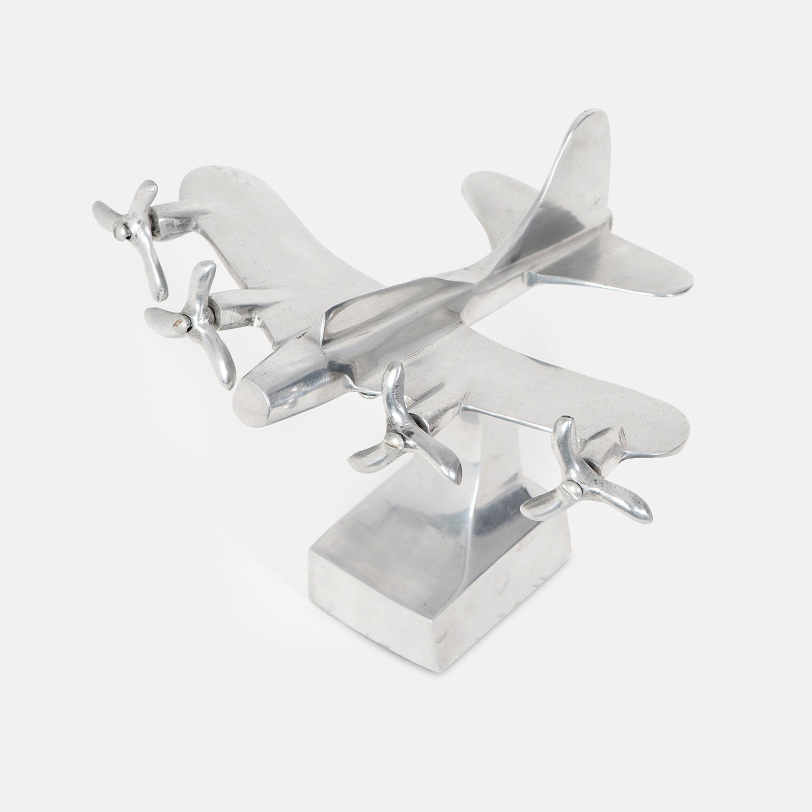 Vintage Art Deco B-17 Flying Fortress Aluminum Airplane Desk Model