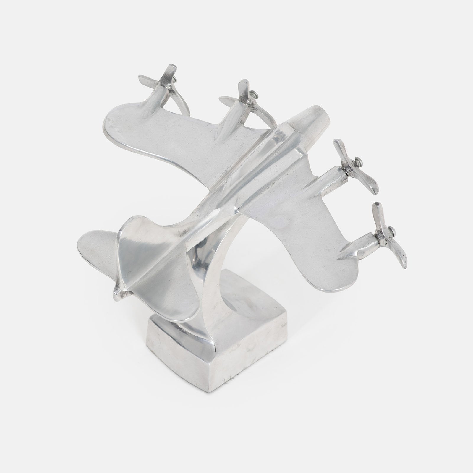 Vintage Art Deco B-17 Flying Fortress Aluminum Airplane Desk Model