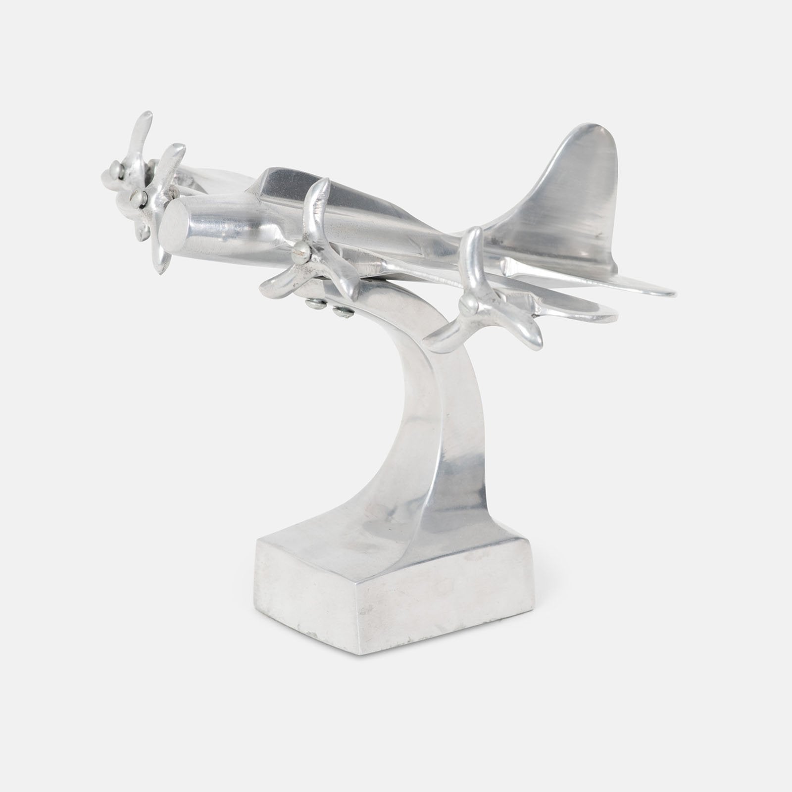 Vintage Art Deco B-17 Flying Fortress Aluminum Airplane Desk Model