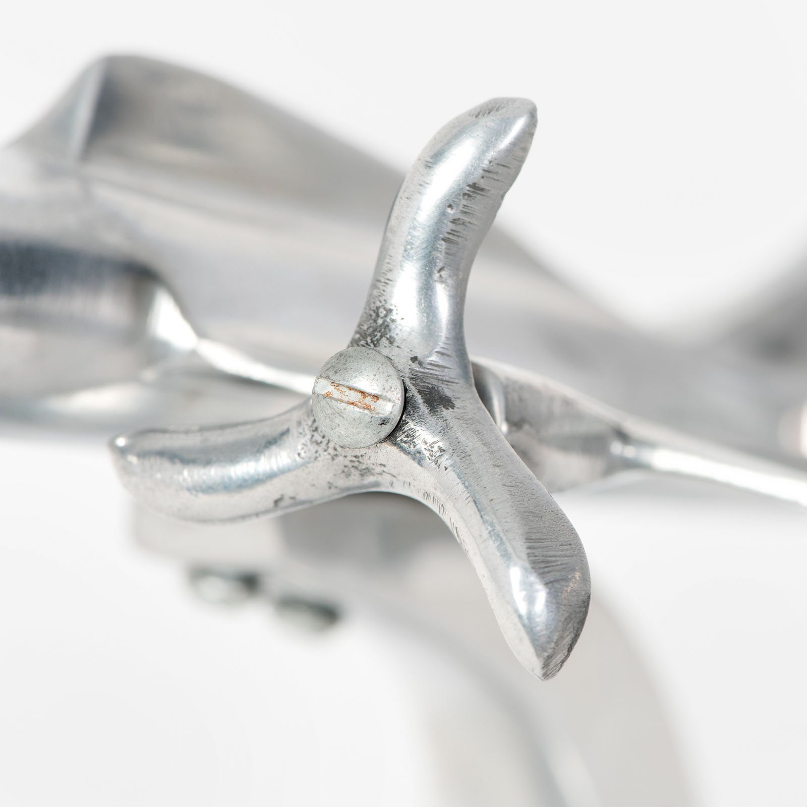 Vintage Art Deco B-17 Flying Fortress Aluminum Airplane Desk Model