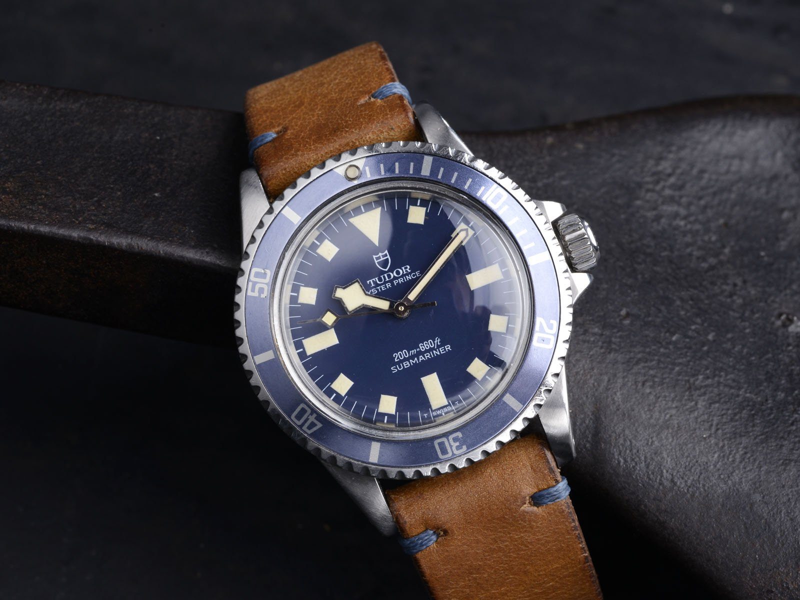 AMAZING TUDOR MN ’77 BLUE SNOWFLAKE SUBMARINER