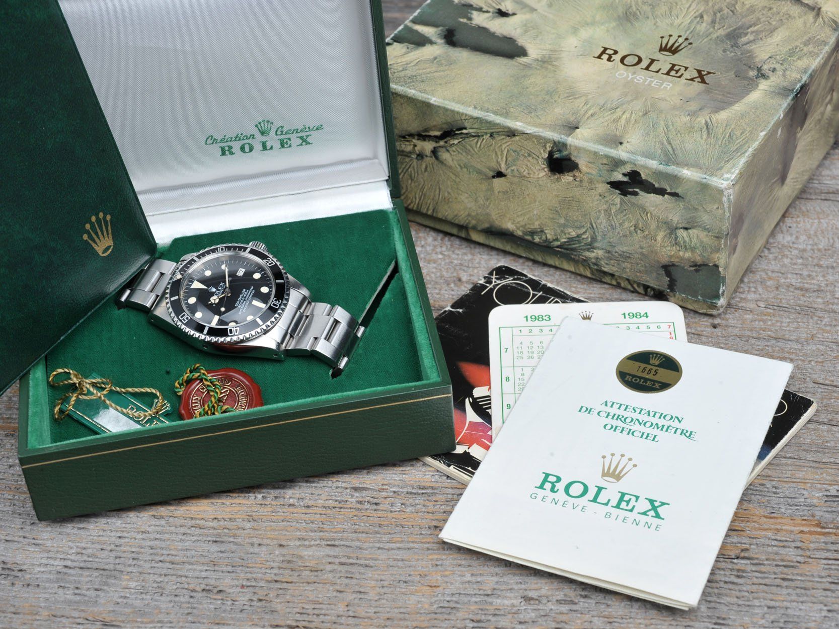 ROLEX 1665 WHITE SEADWELLER B+P