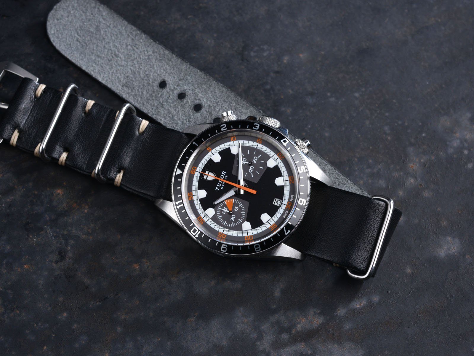 NOS TUDOR HERITAGE CHRONO BLACK