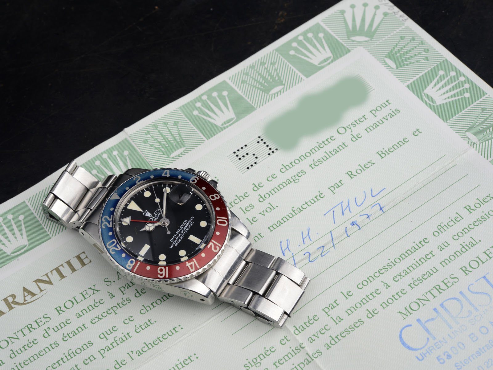 ROLEX 1675 BOX AND PAPERS