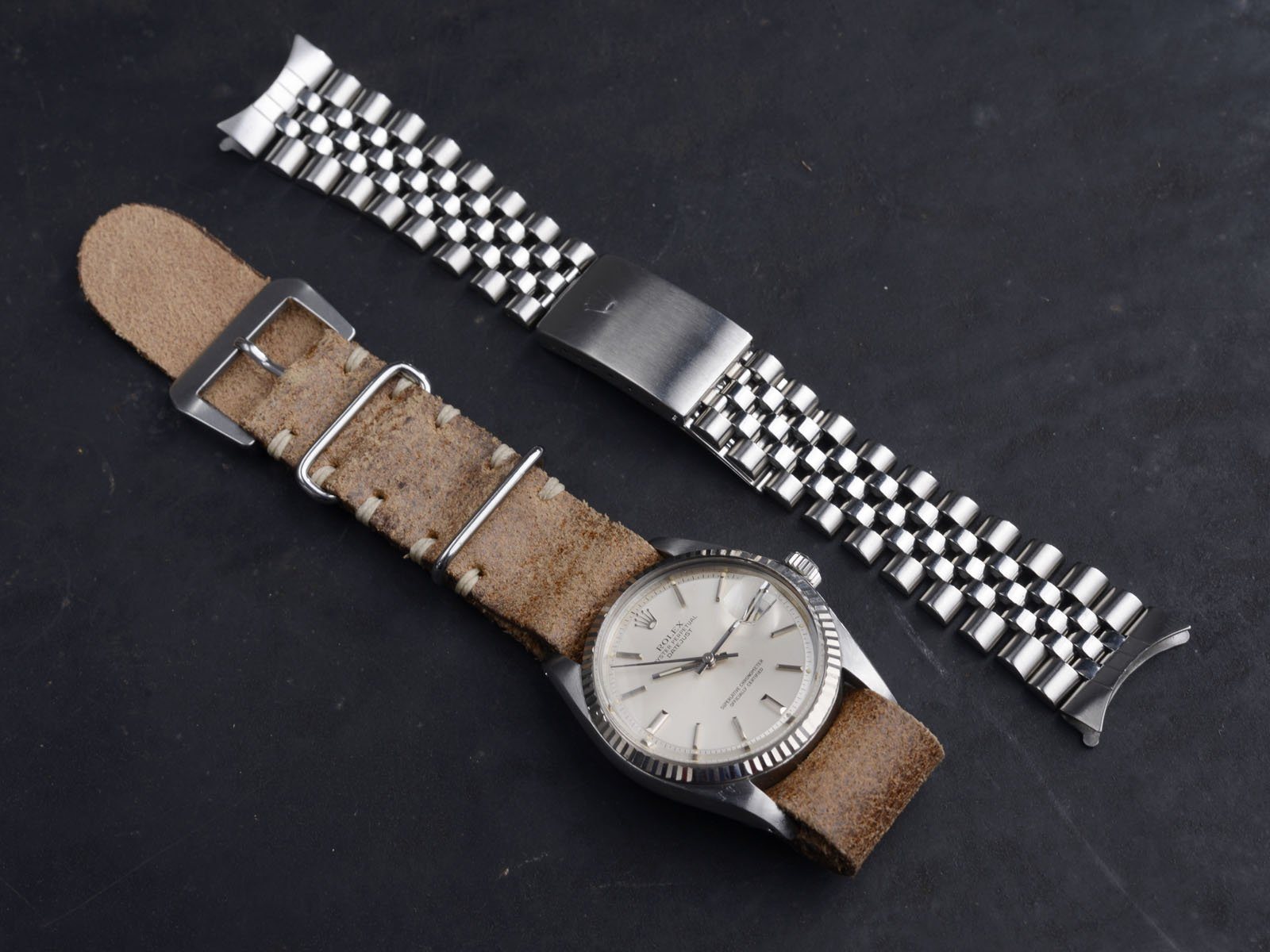 VINTAGE ROLEX 1603 DATEJUST SILVER DIAL 1978