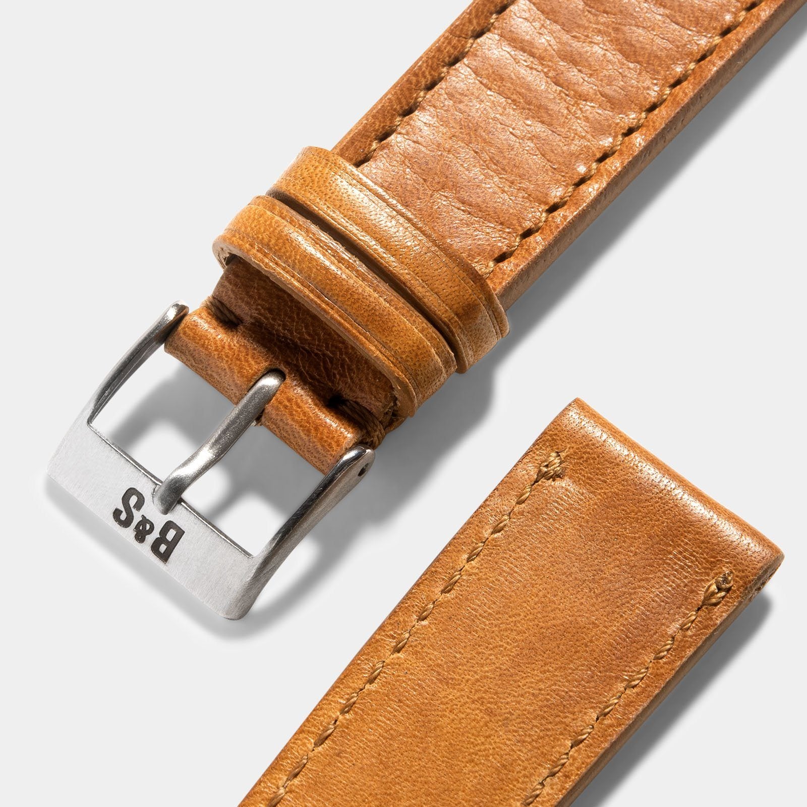 Gilt Brown Tonal Leren Horlogeband