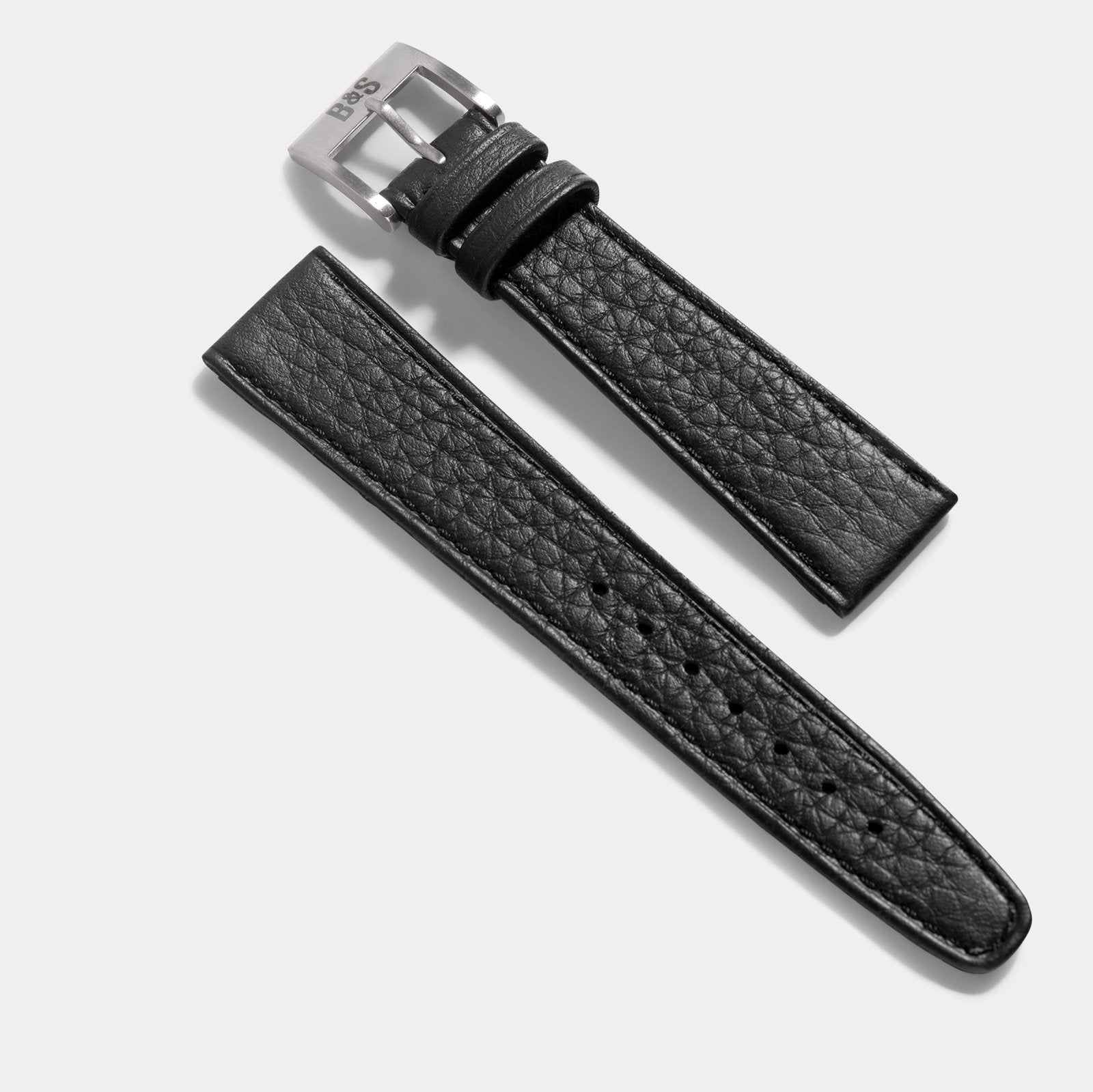 Taurillon Zwart Speedy Leren Horlogeband