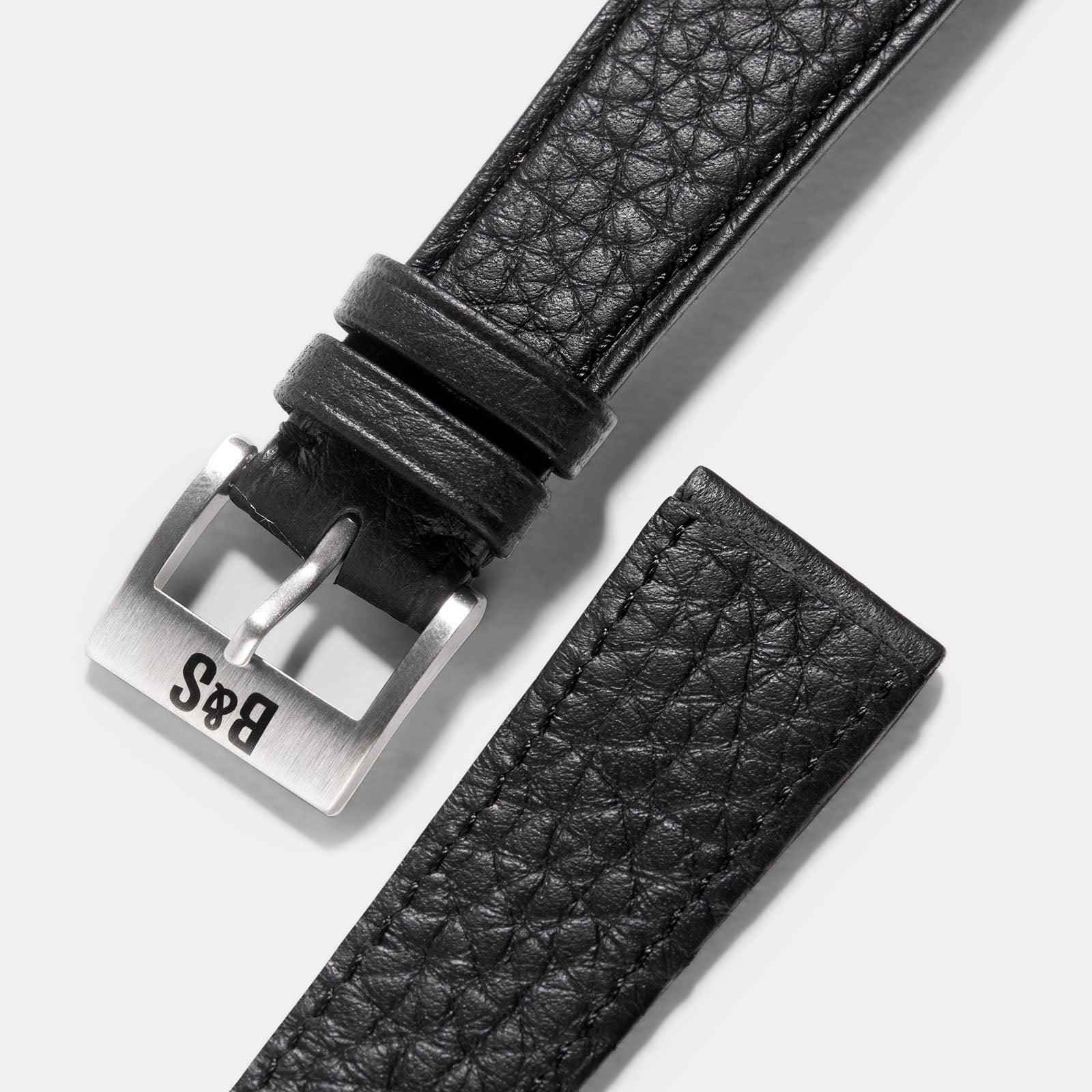 Horlogeband voor Omega Speedmaster Professional - Taurillon Black Leather