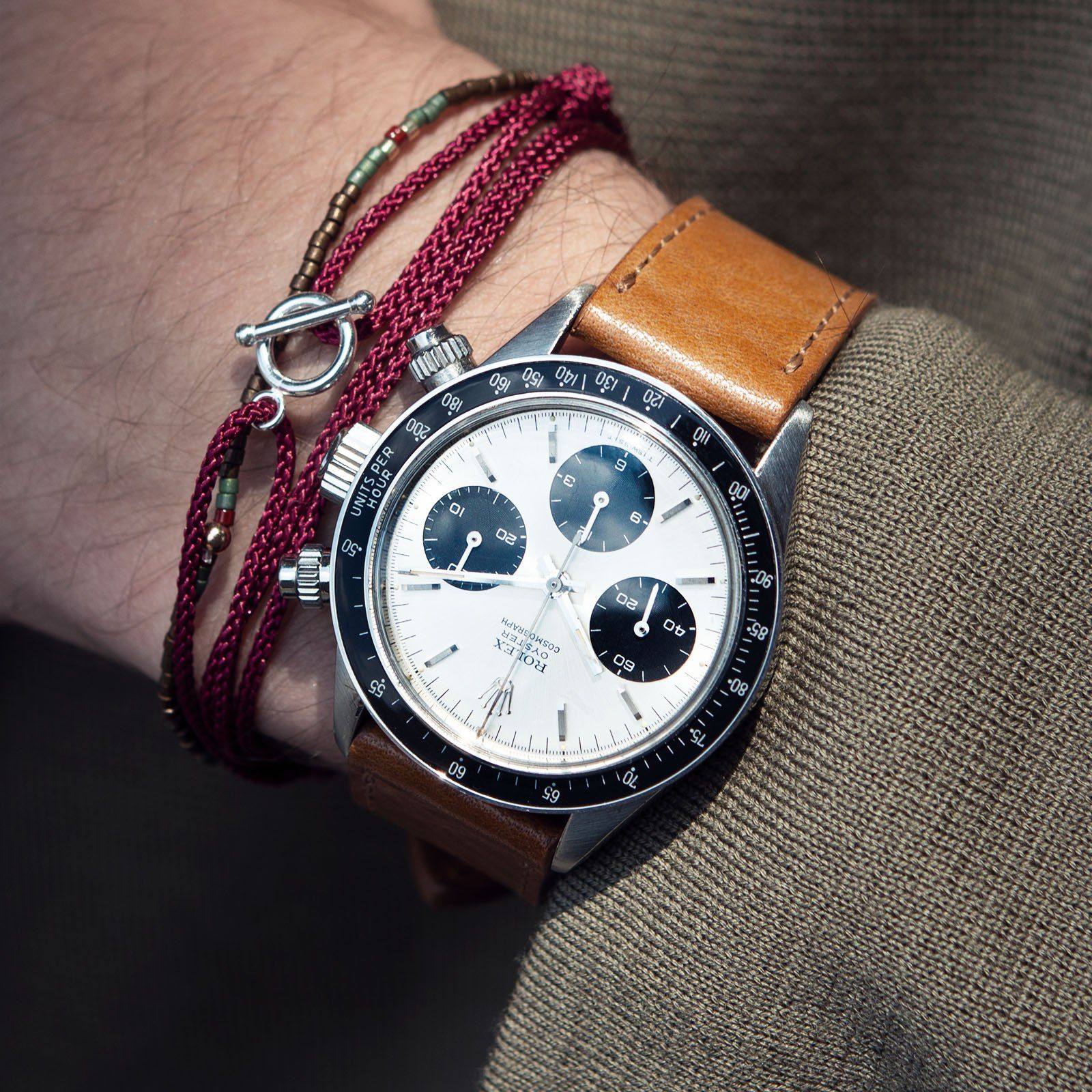 Gilt Brown Tonal Leren Horlogeband