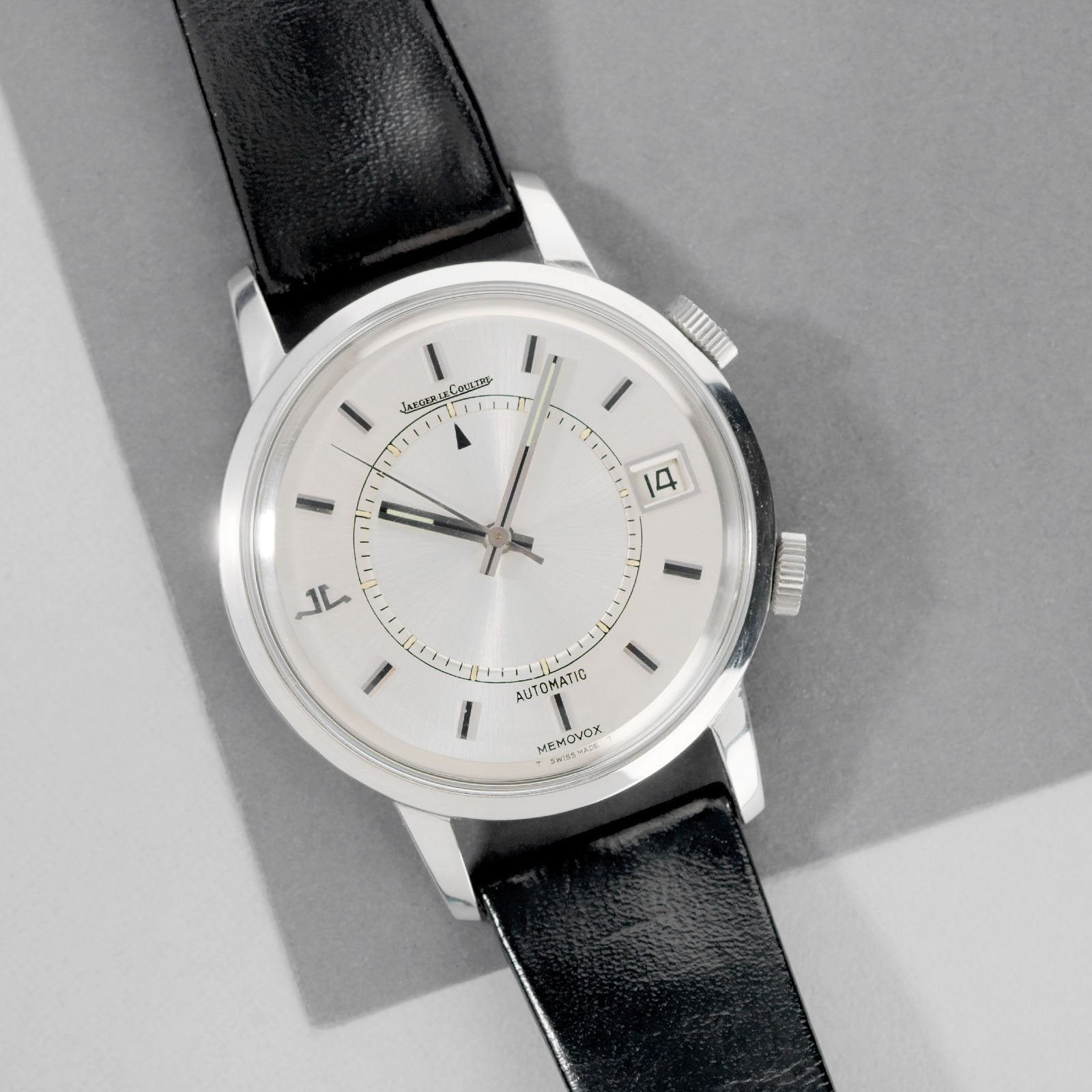 Rare Jaeger le Coultre Memovox Silver Dial 875.42