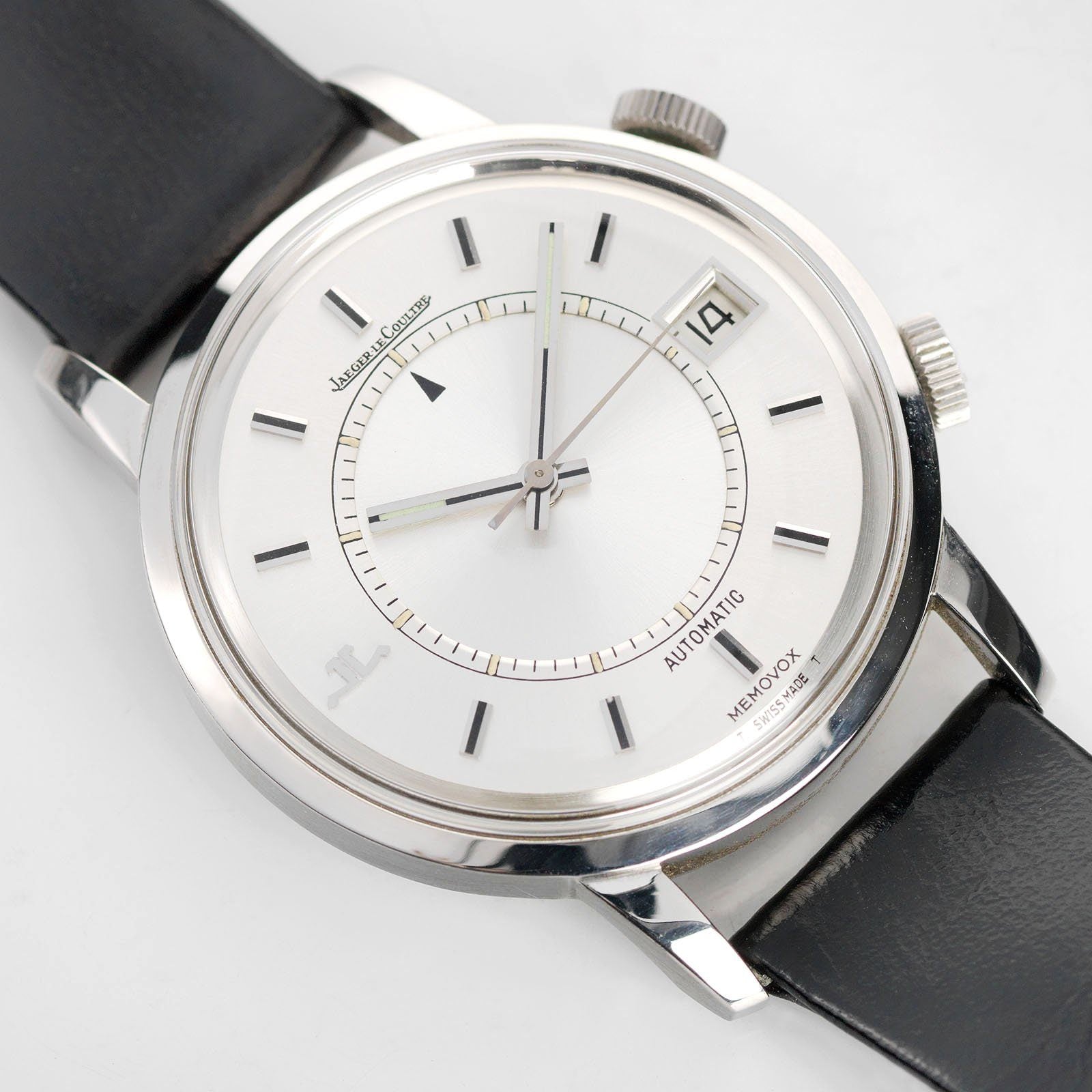Rare Jaeger le Coultre Memovox Silver Dial 875.42