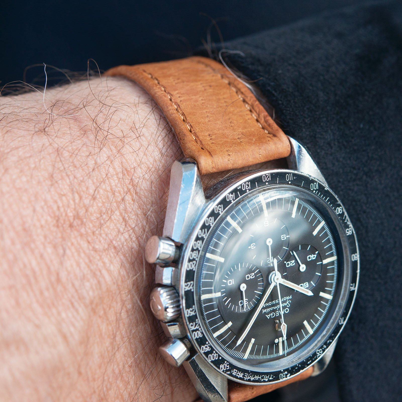 Peccary Brown Heritage Leren Horlogeband