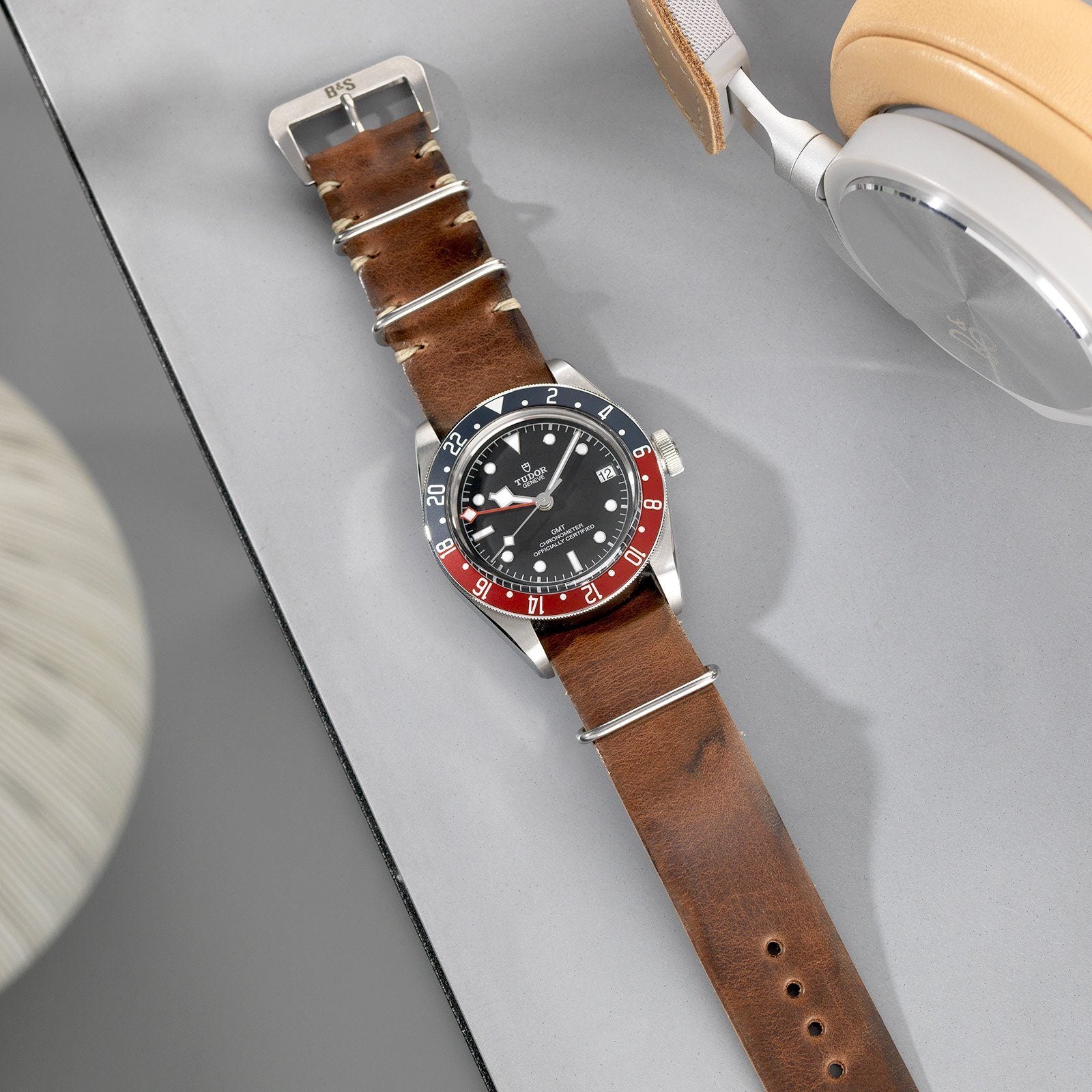 Siena Brown Nato Leren Horlogeband