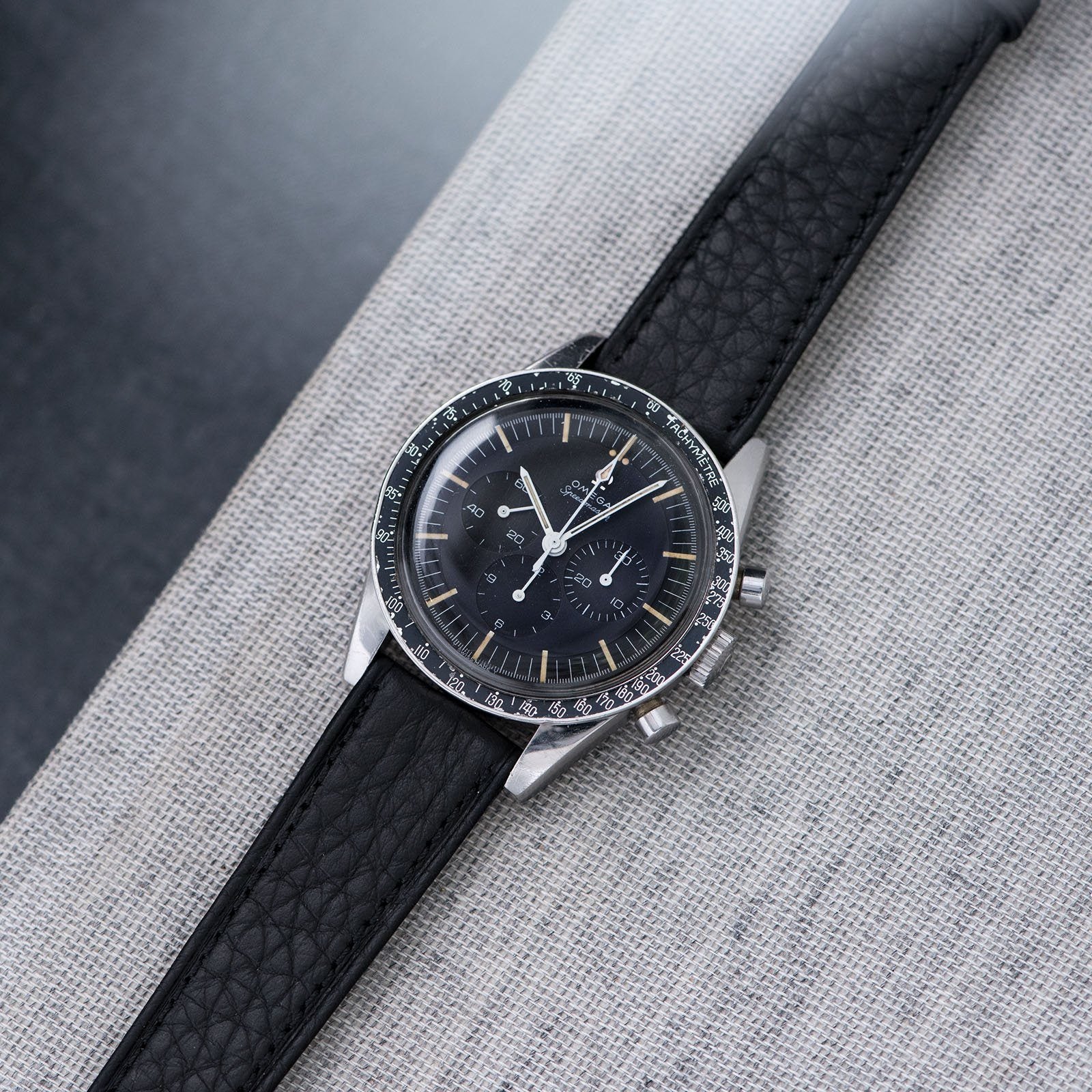 Taurillon Zwart Speedy Leren Horlogeband