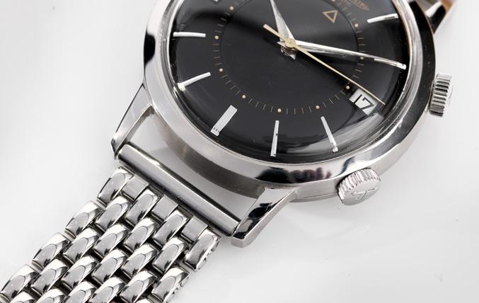 Jaeger leCoultre Memovox Black Gilt Dial Ref. E855
