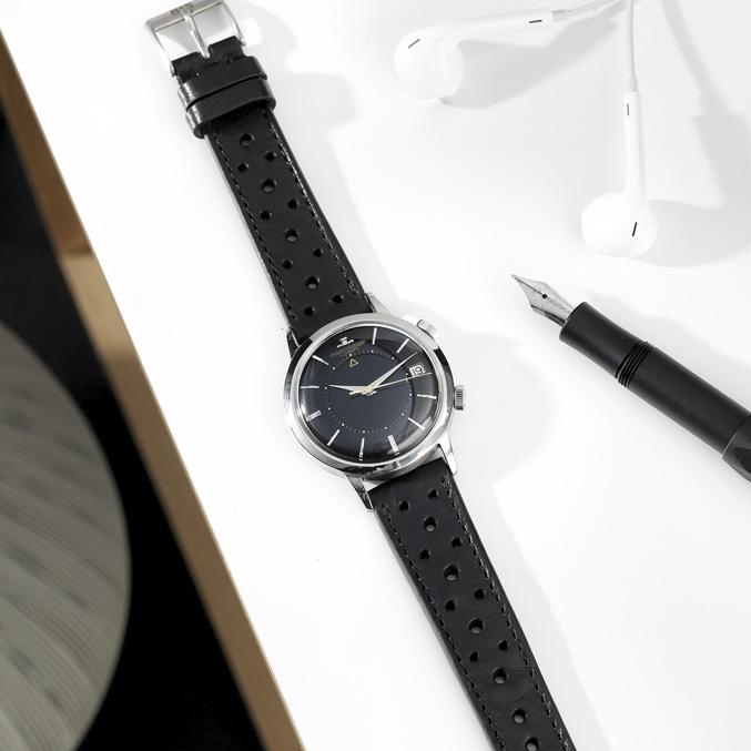 Jaeger leCoultre Memovox Black Gilt Dial Ref. E855