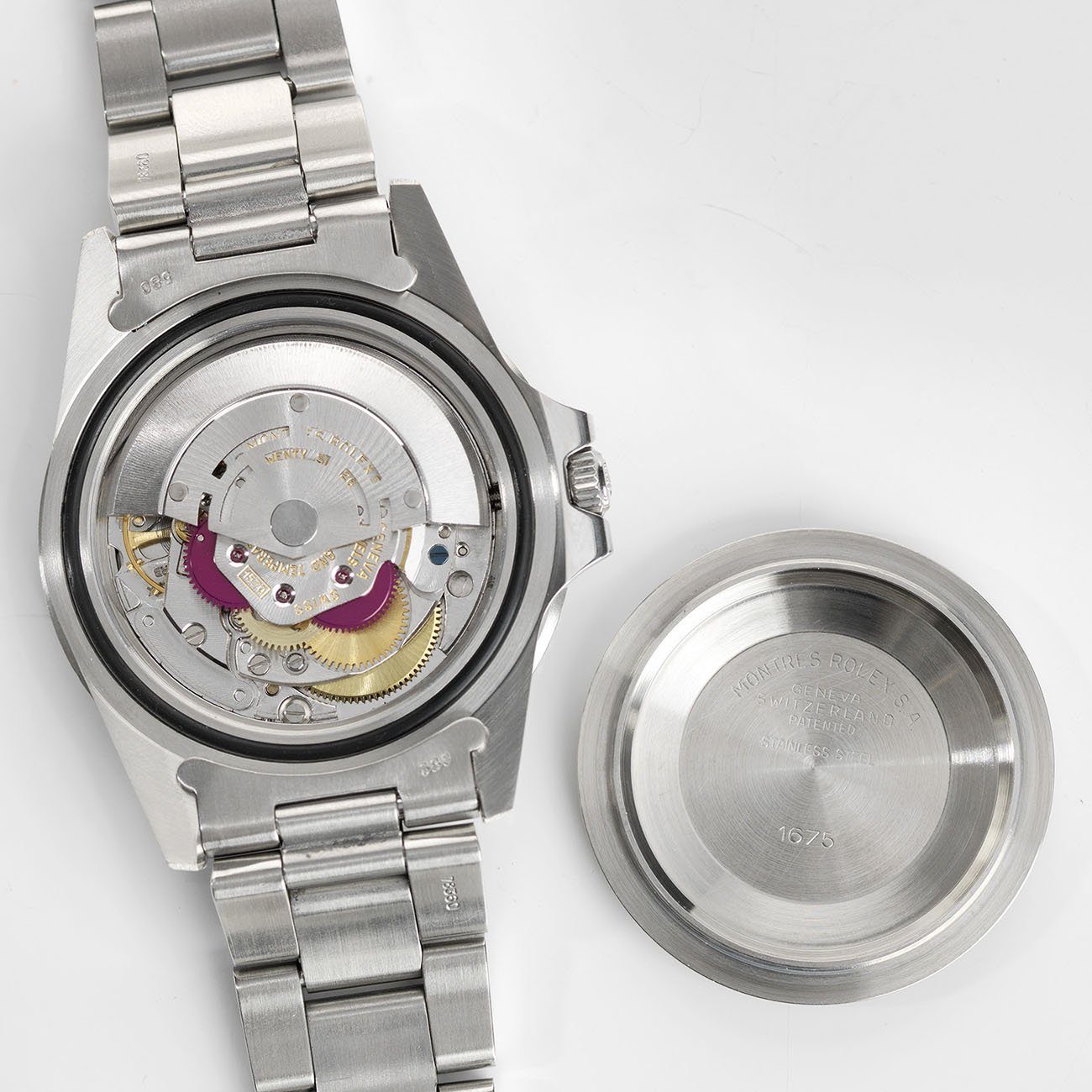 Rolex 1675 Fuchsia GMT Master Mk5 Maxi Dial Pink Lady