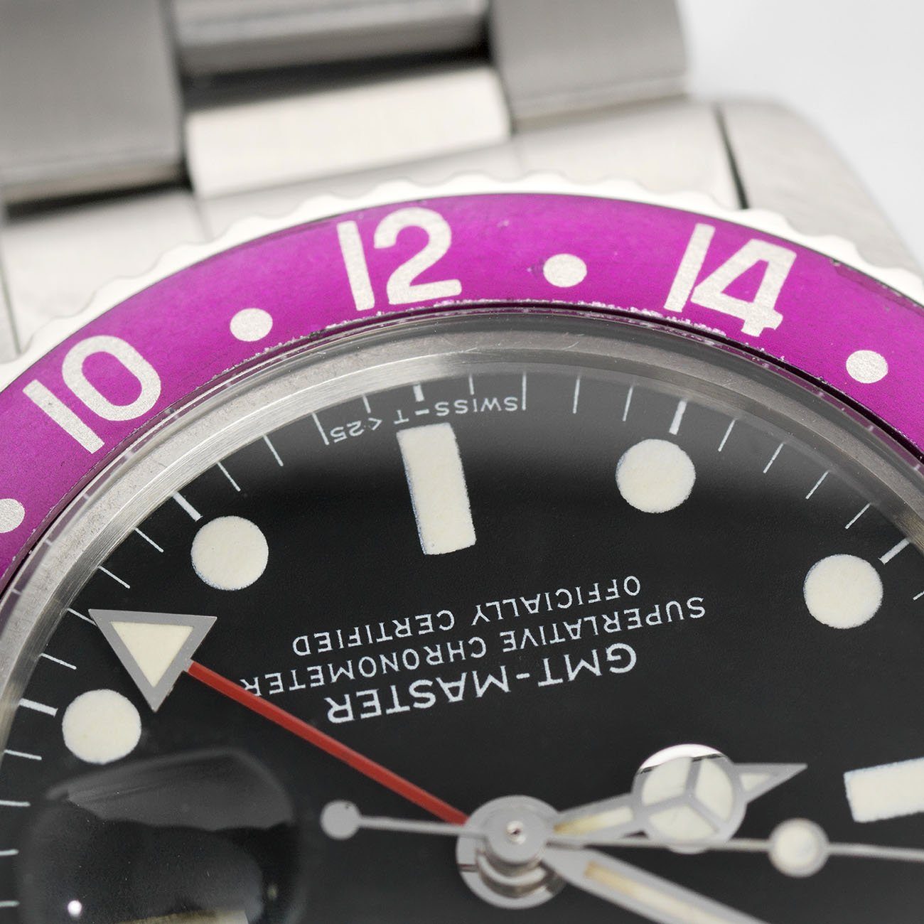 Rolex 1675 Fuchsia GMT Master Mk5 Maxi Dial Pink Lady
