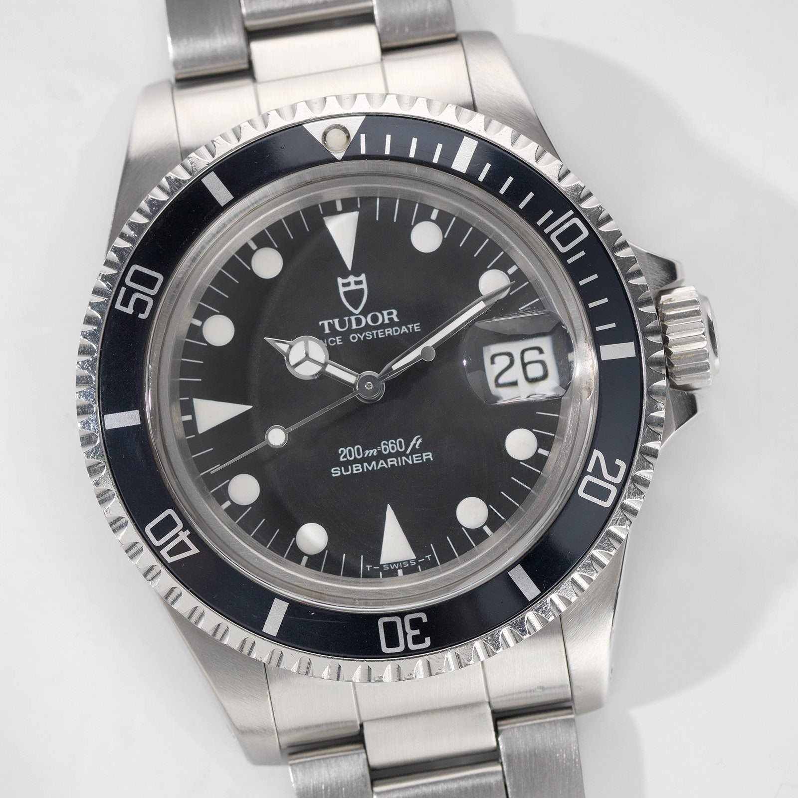 Tudor Submariner Date Black Dial Reference 79090