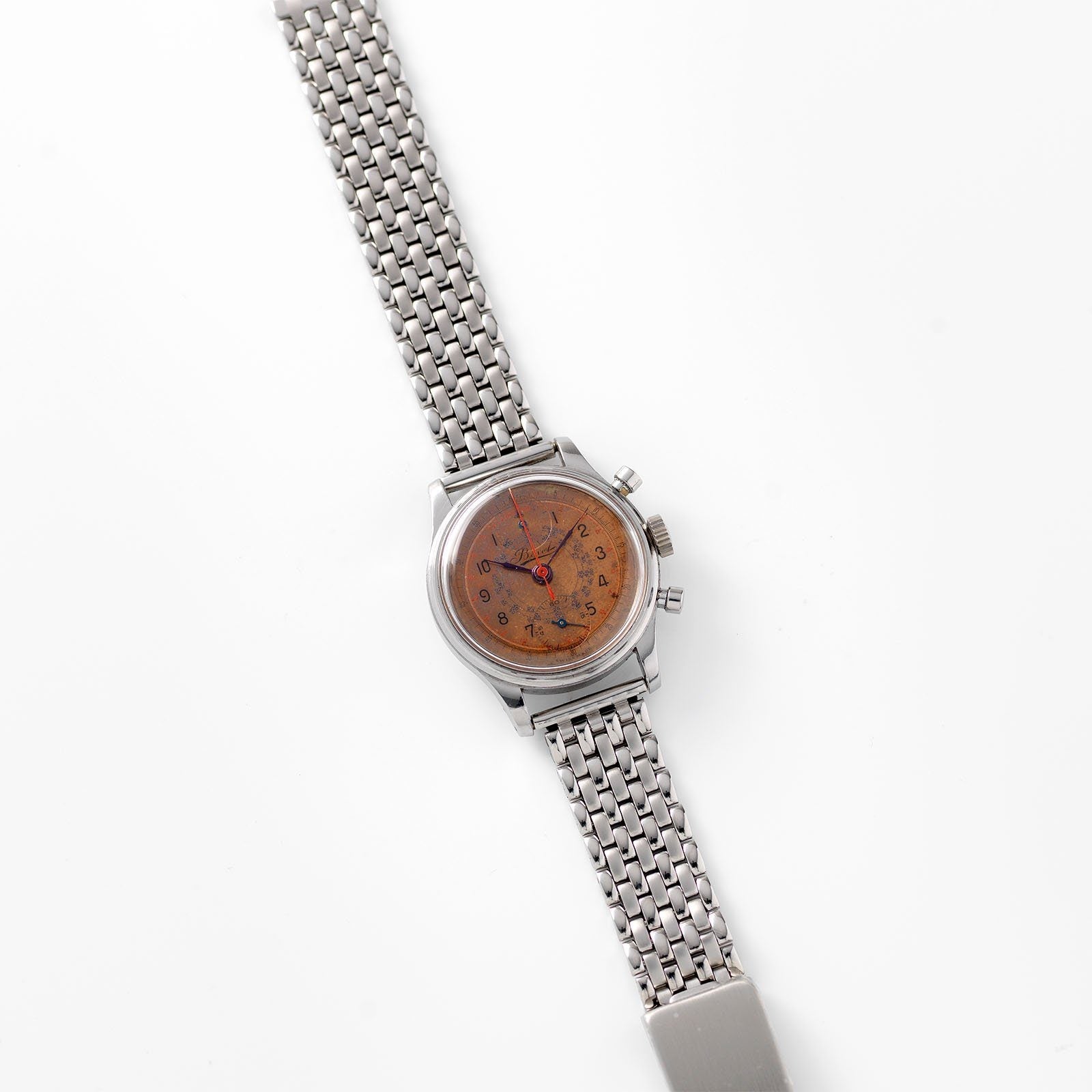 Bovet Steel Chrongraph Salmon Dial 1950s