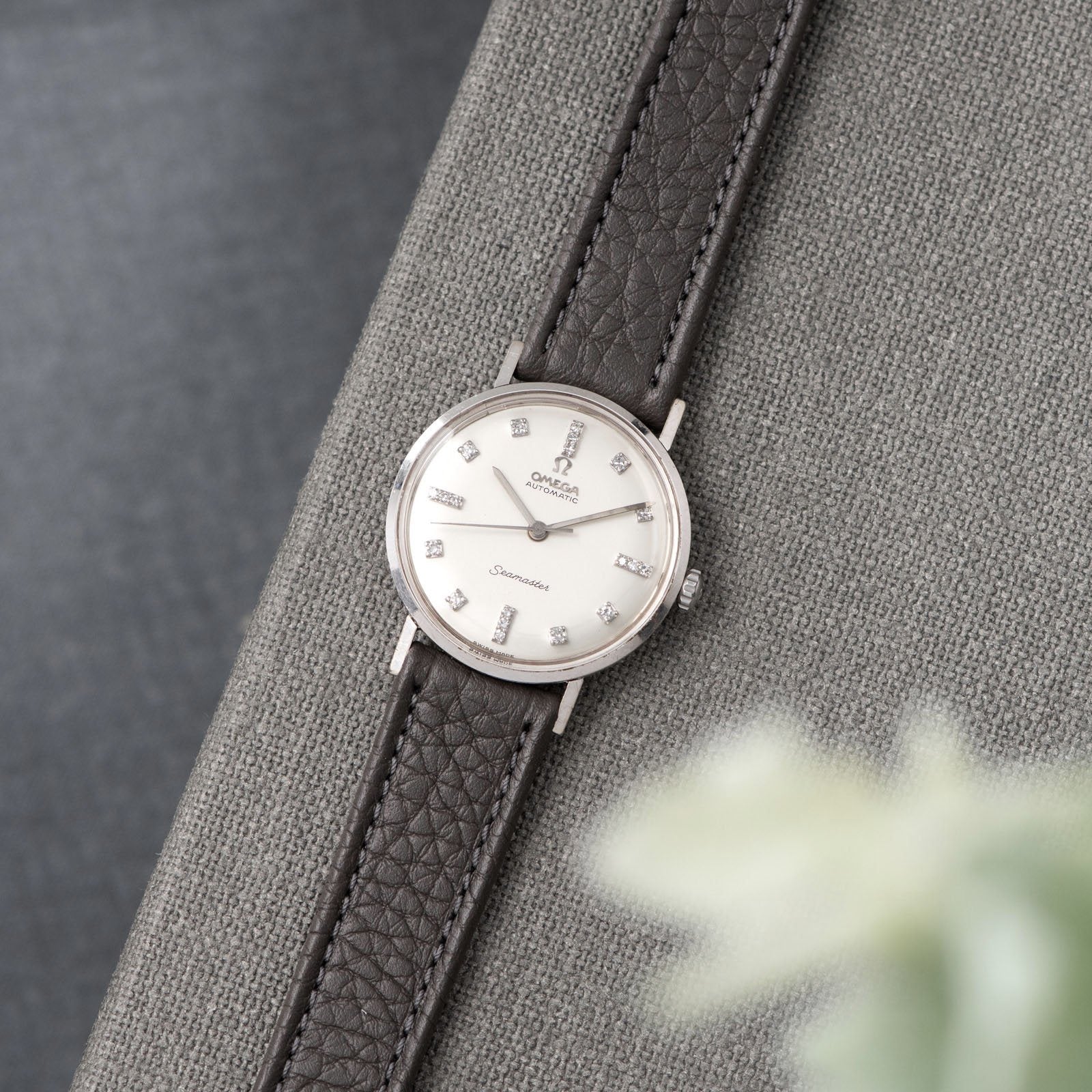 Vintage Omega White Gold Seamaster Dress Watch