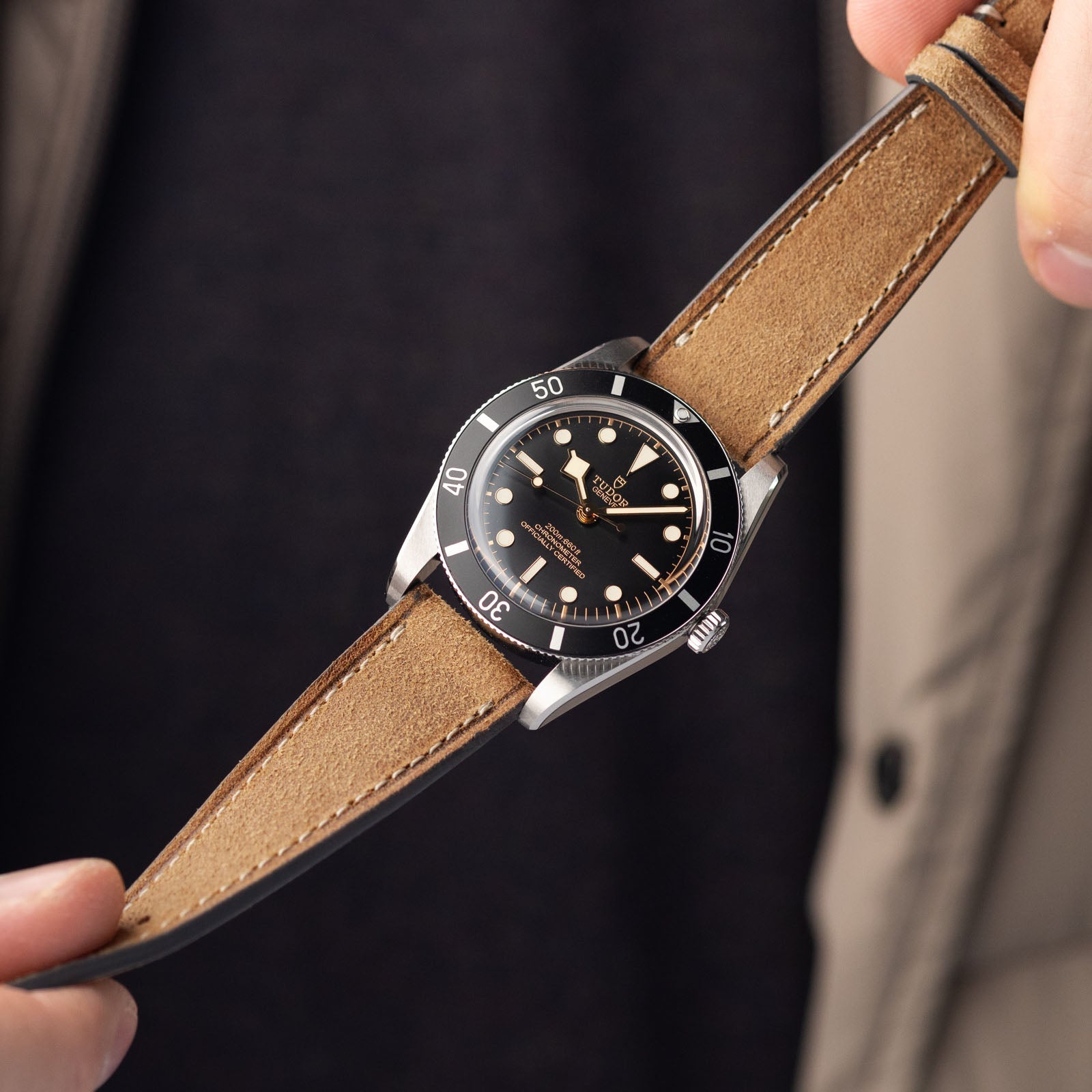 Strap for Tudor Black Bay 54 Le Marais Brown Leather Watch Strap