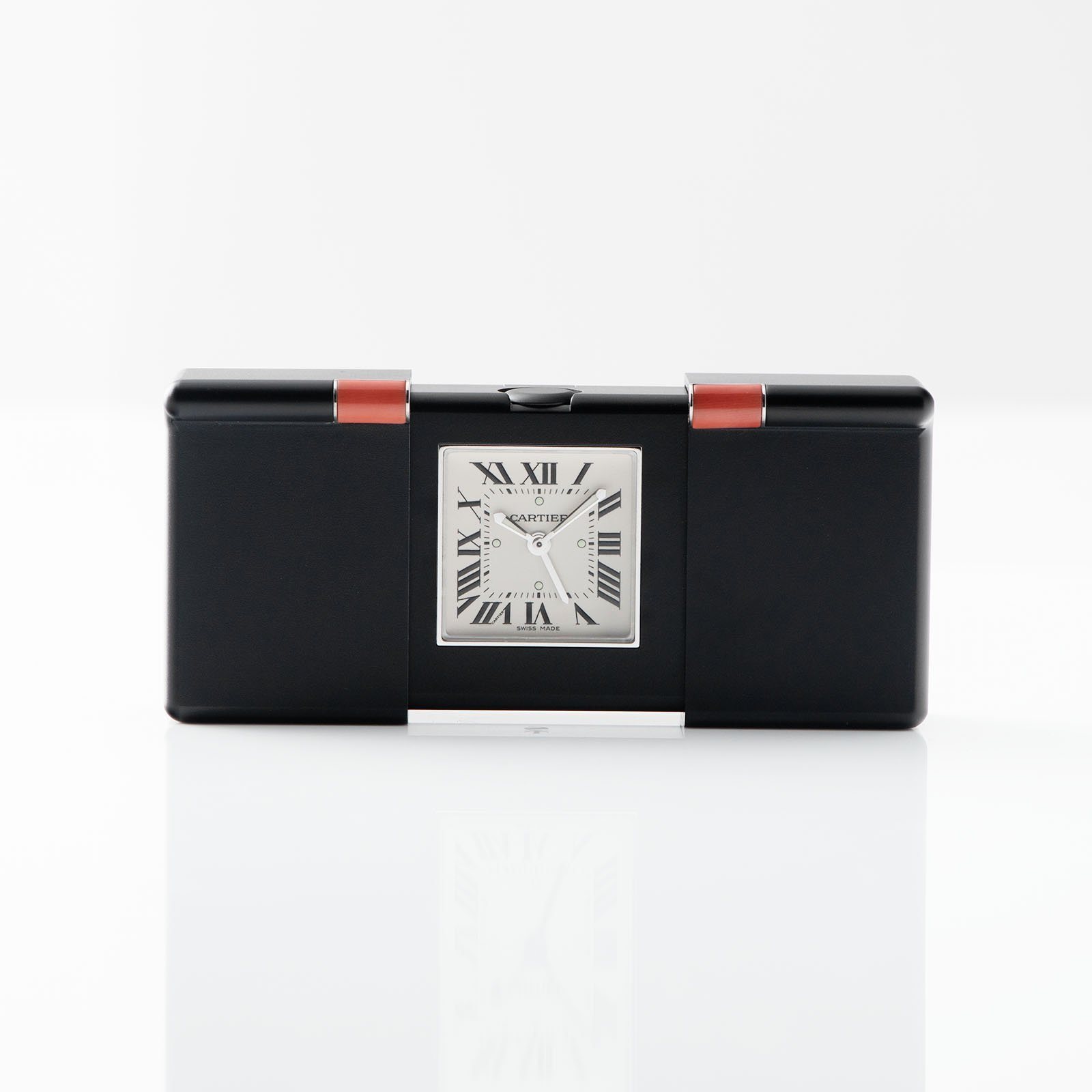 Cartier Pendulette Travel Clock with Box and Papers