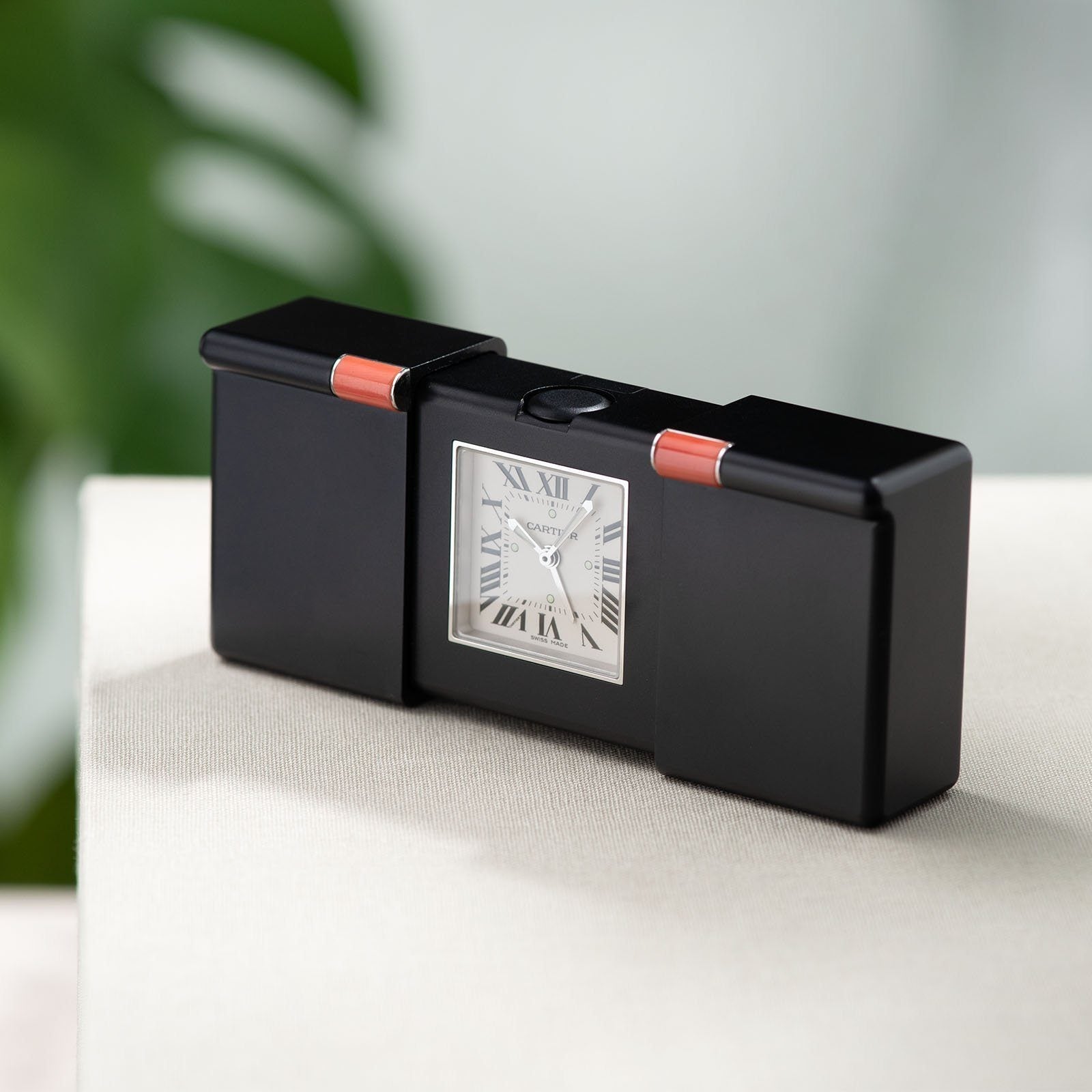 Cartier Pendulette Travel Clock with Box and Papers