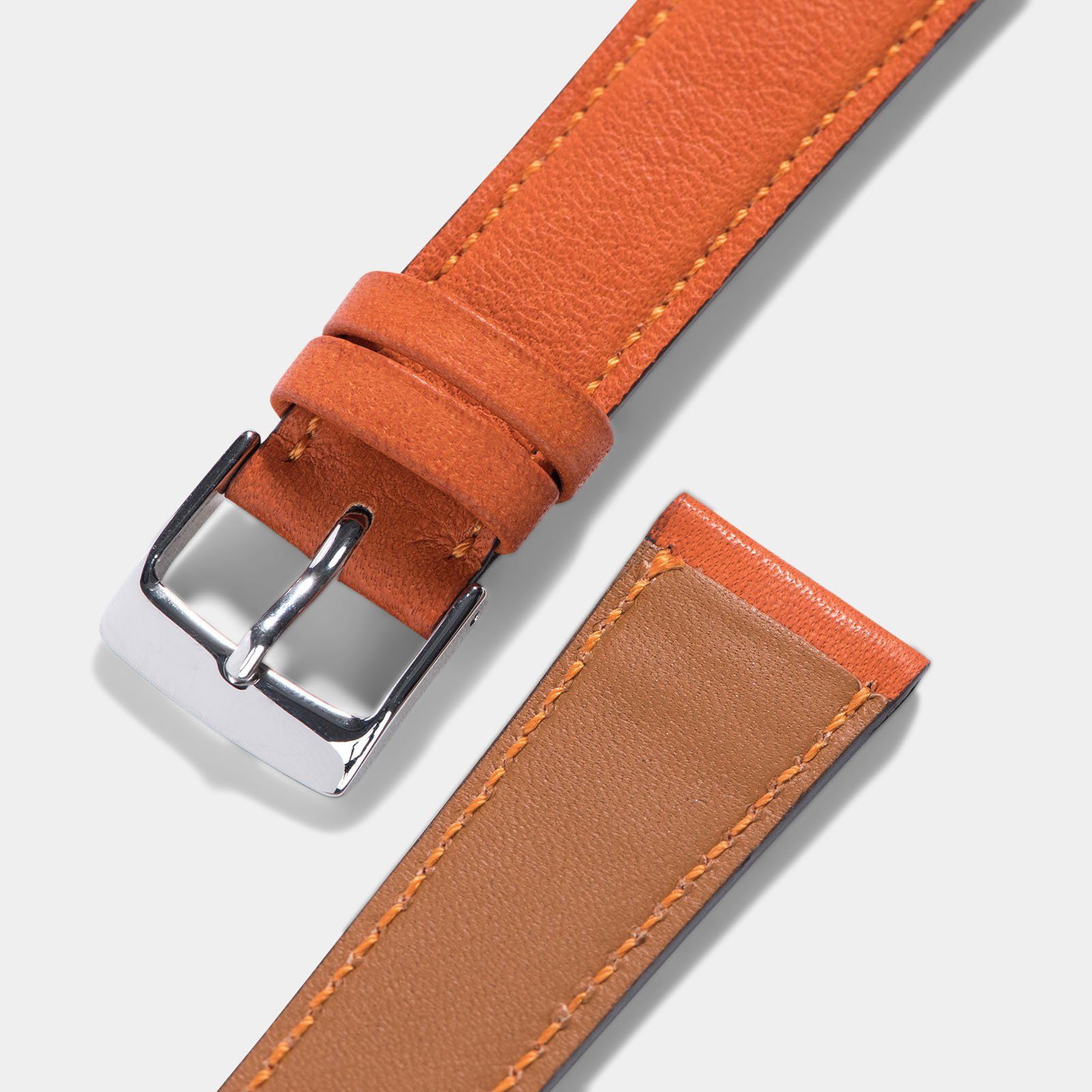 City Orange Leren Horlogeband