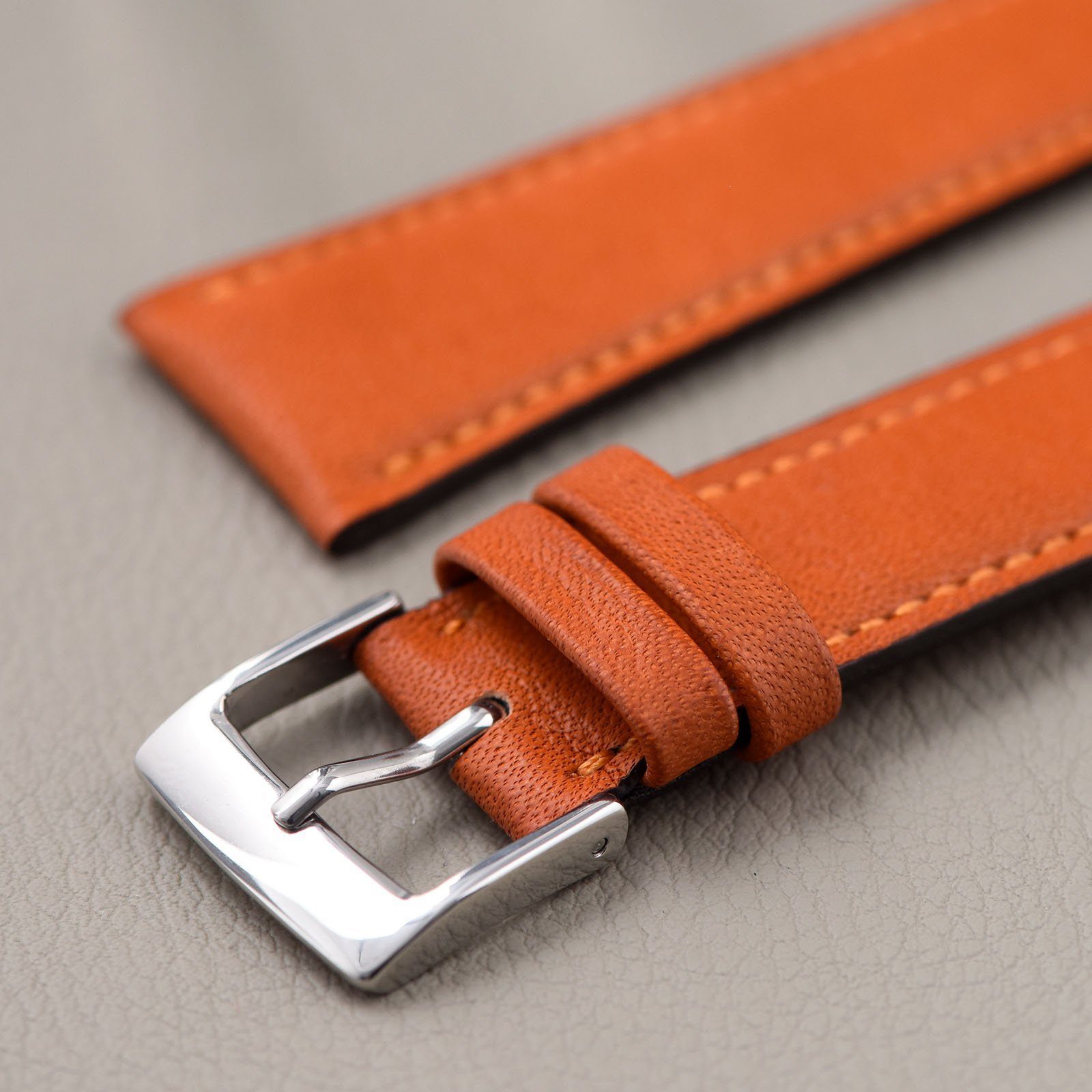 City Orange Leren Horlogeband
