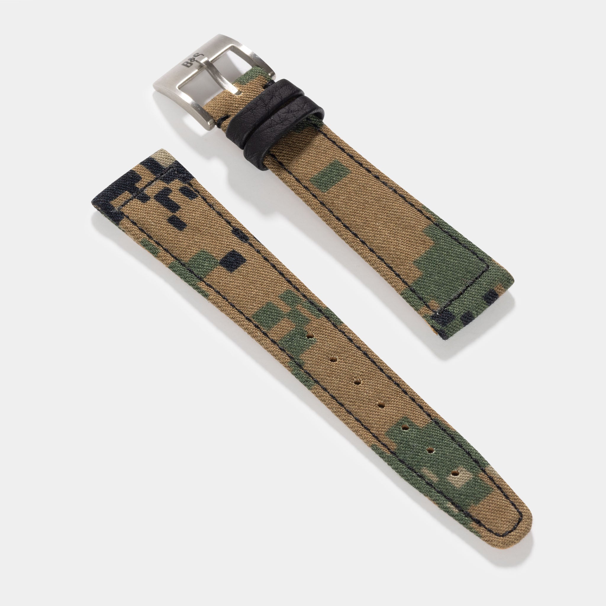 Sample Sale - The Central Park Camo Watch Strap - Short- 20mm