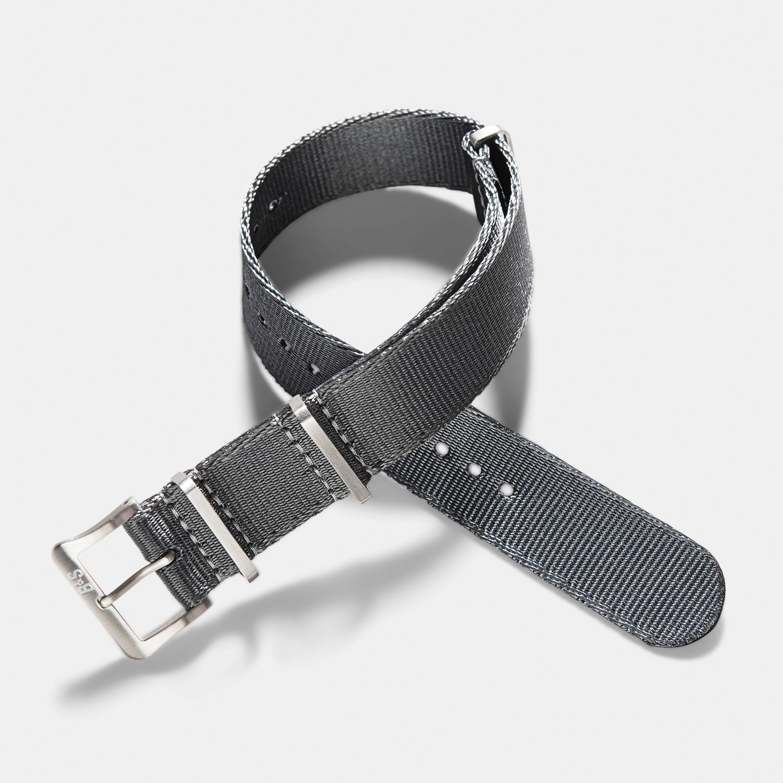 Deluxe Nylon Nato Horlogeband Diep Grijs