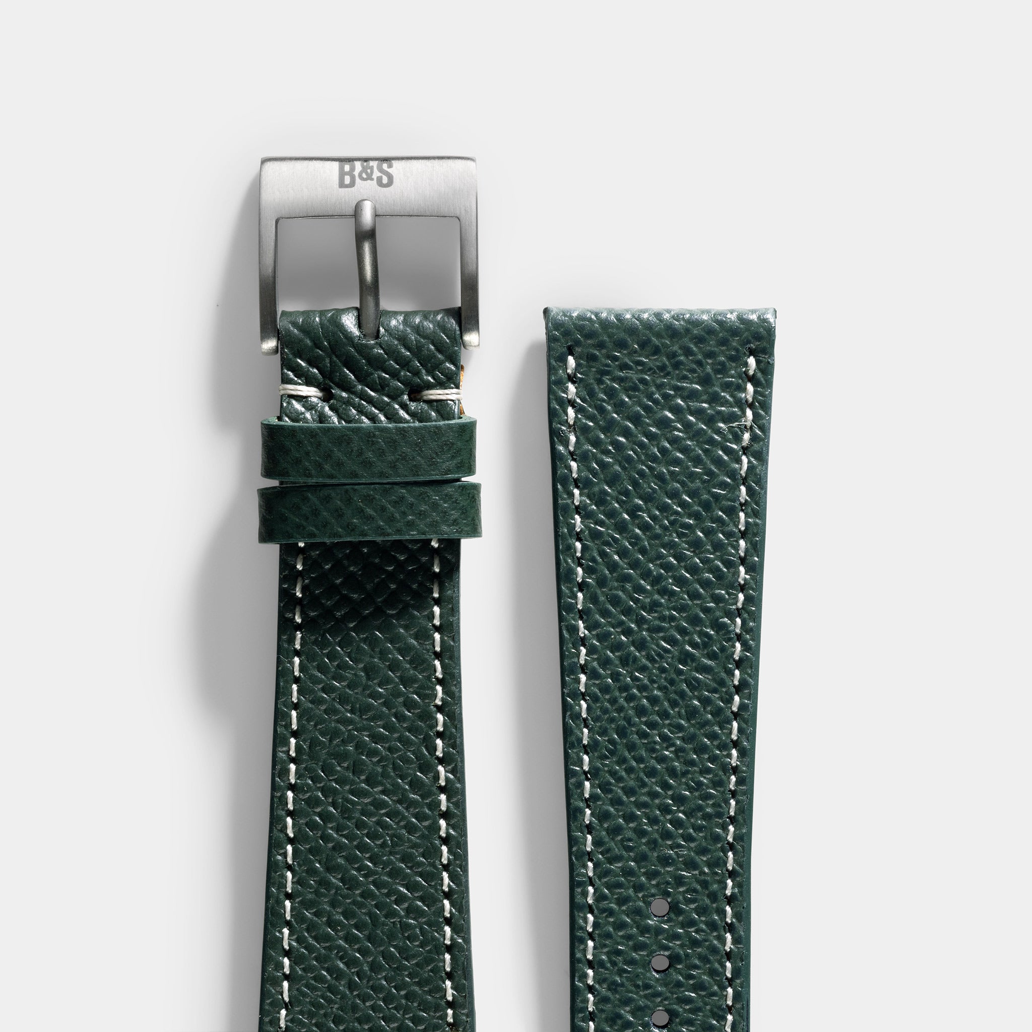 Marston Calf Dark Green Leren Horlogeband