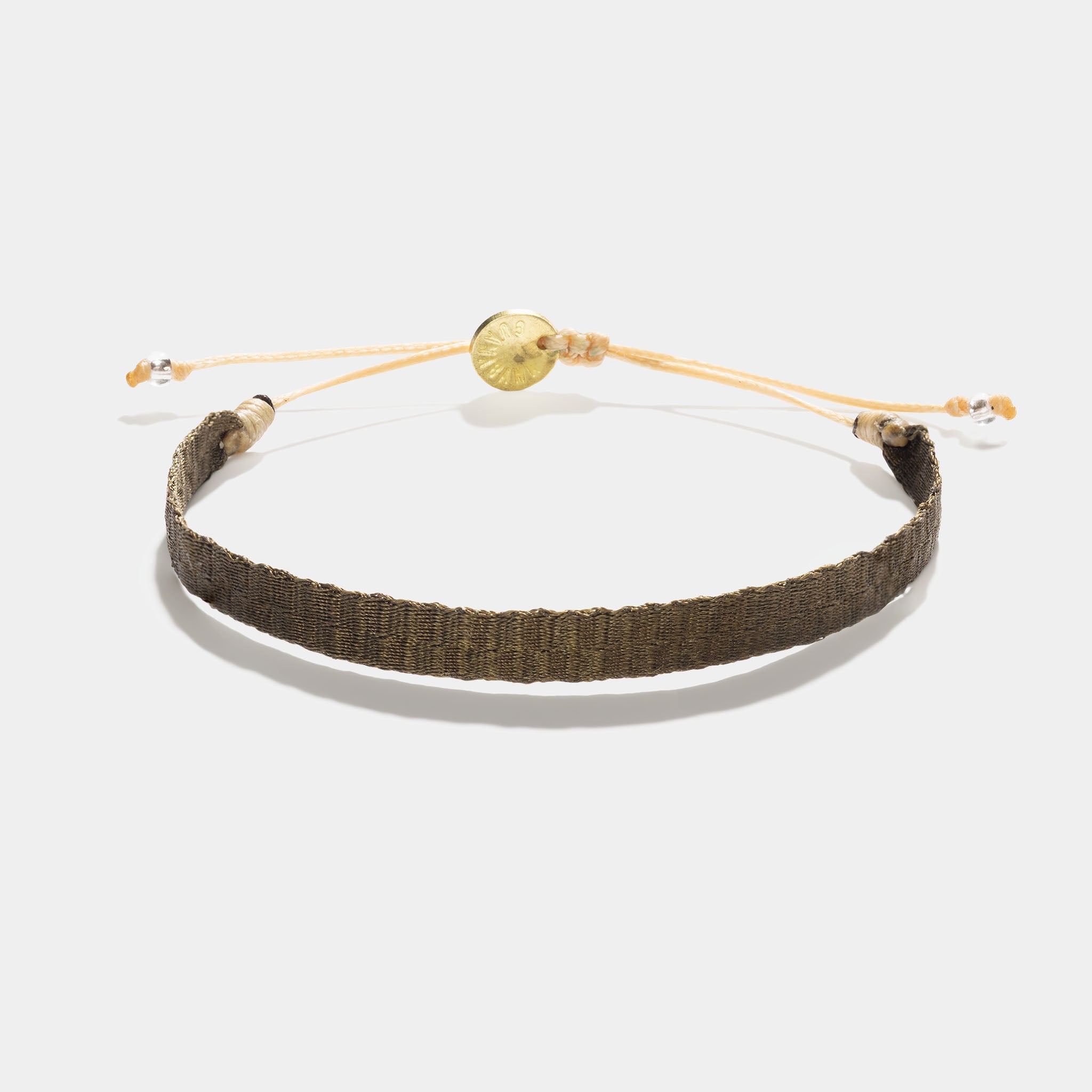 Guanabana Handmade Woven Bracelet Olive Green