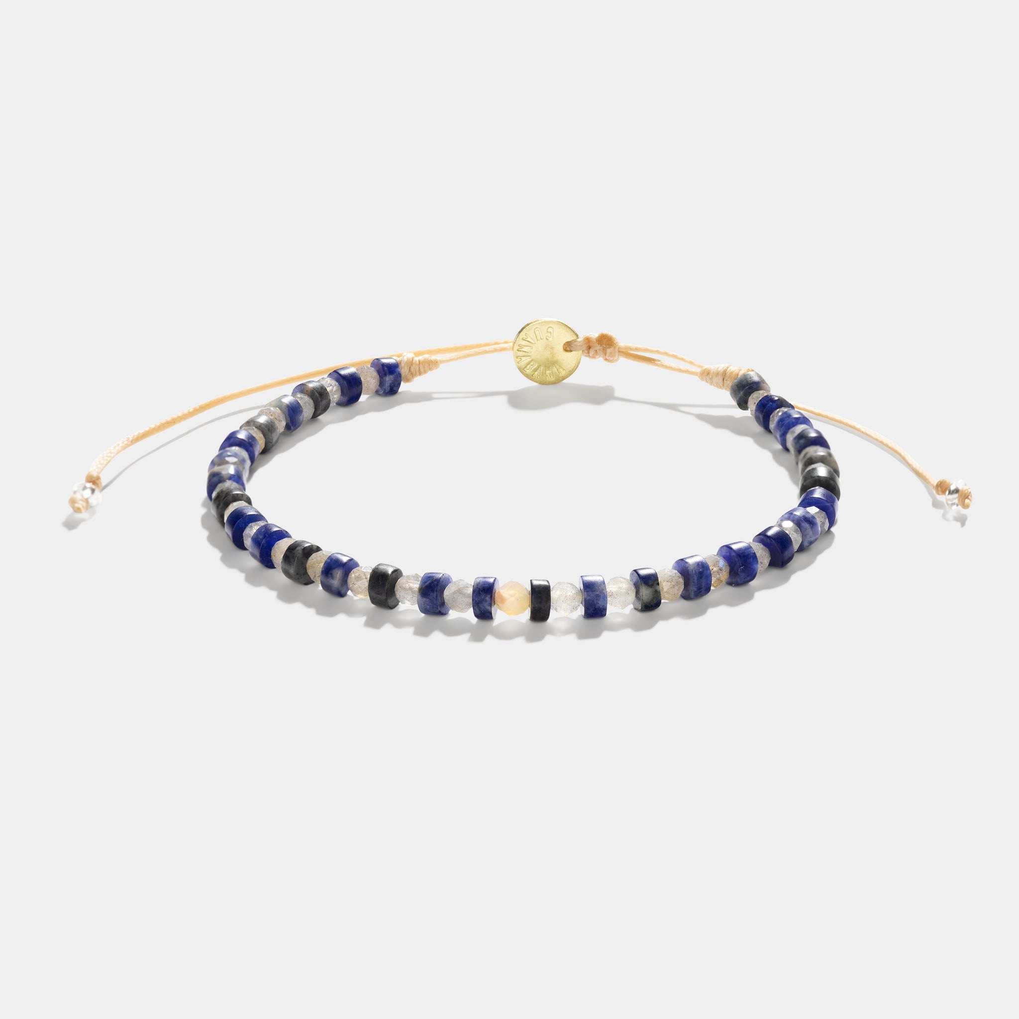 Guanabana Handmade Bracelet - Blue Crystal Black