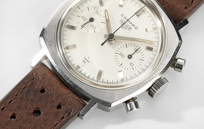 Heuer Camaro Ref 7743 Silver Dial