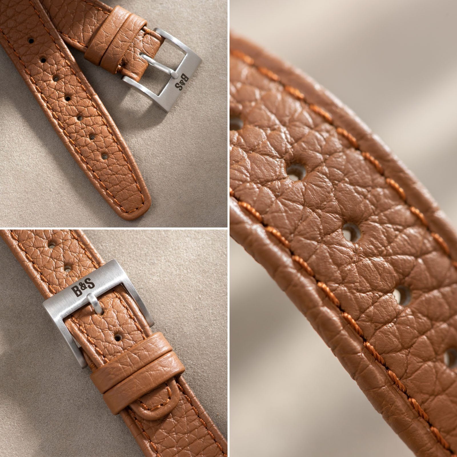 Taurillon Brown Speedy Leren Horlogeband