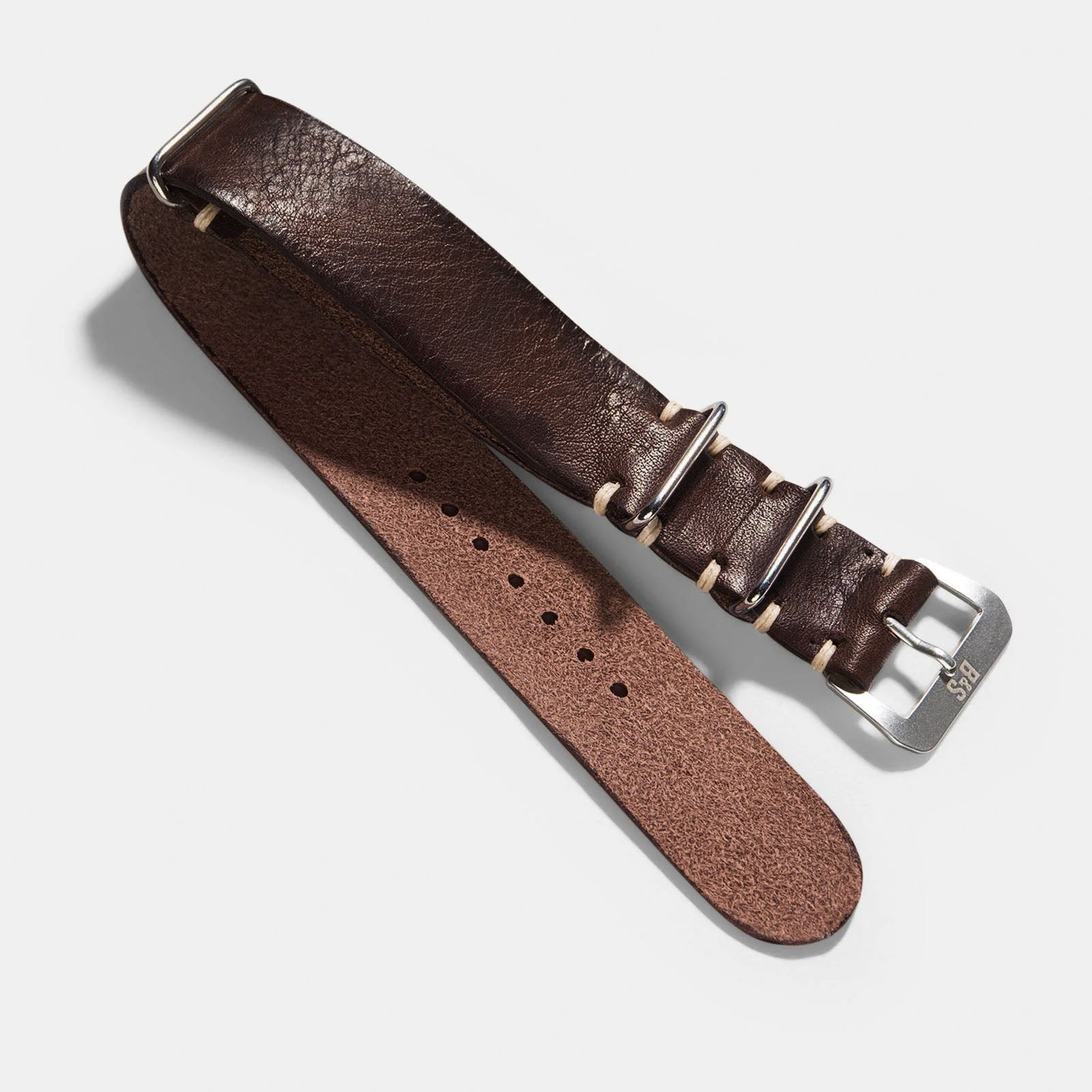 Lumberjack Brown Nato Leren Horlogeband