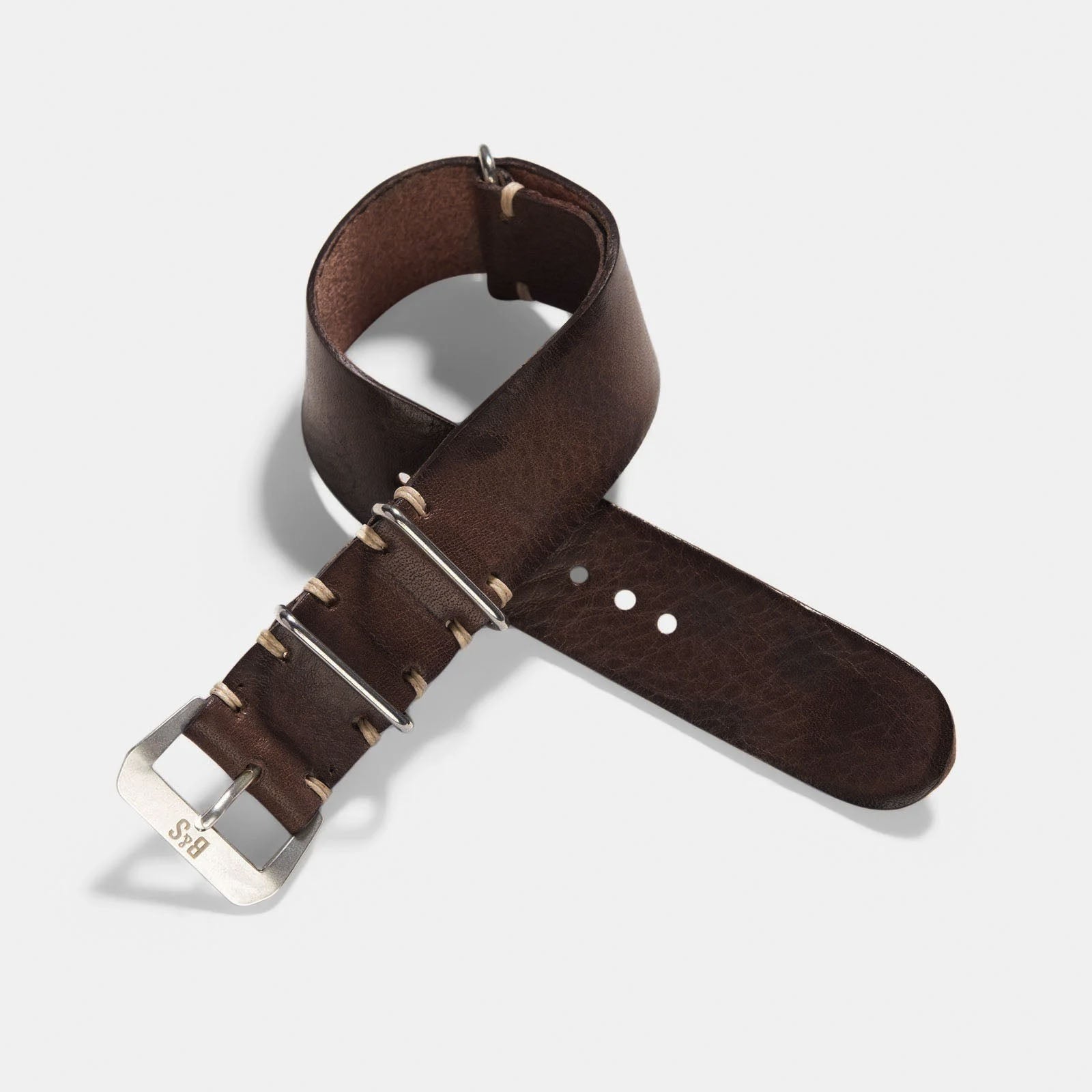 Lumberjack Brown Nato Leren Horlogeband